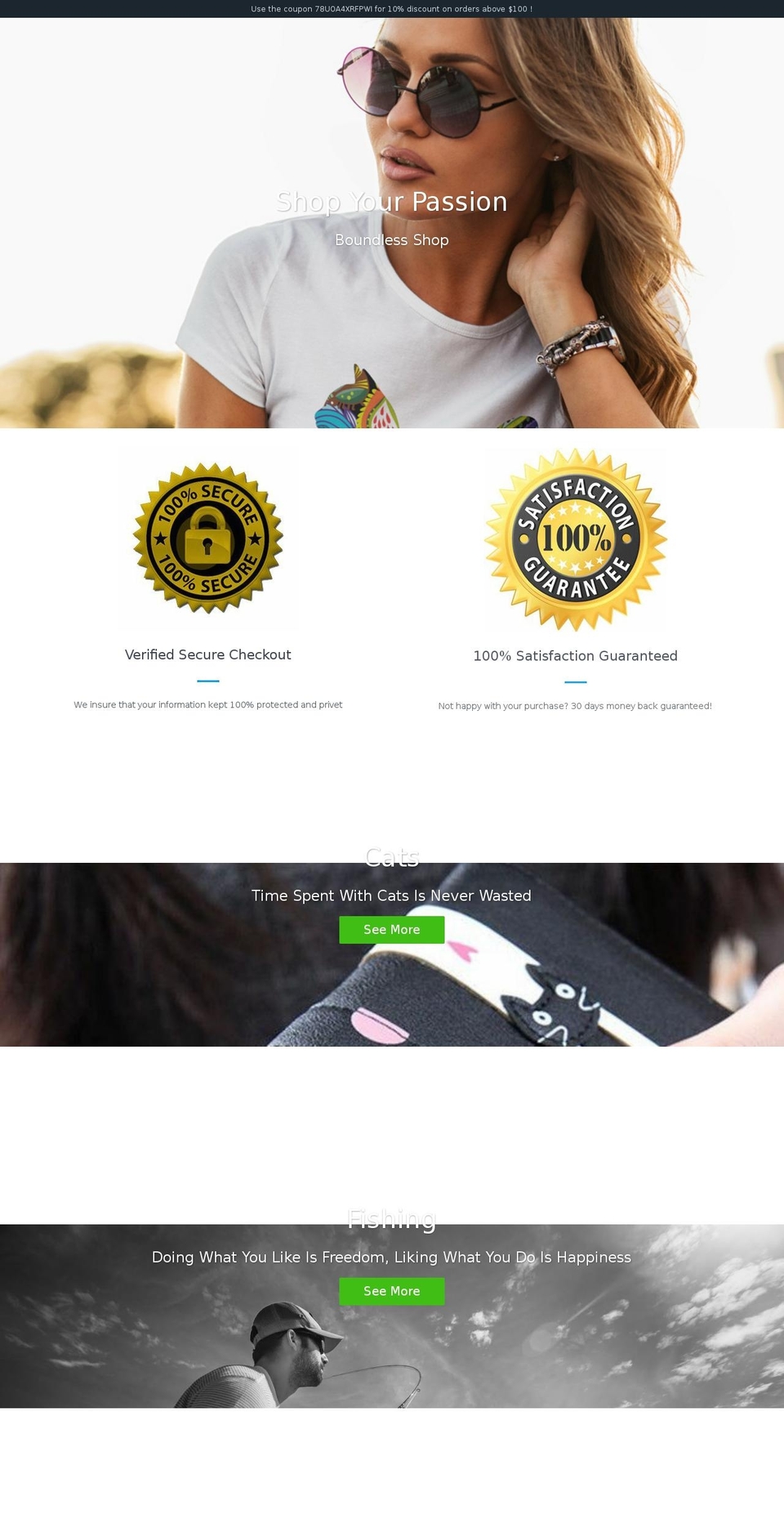 boundlessshop.com shopify website screenshot