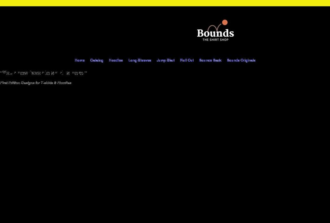 boundstees.com shopify website screenshot