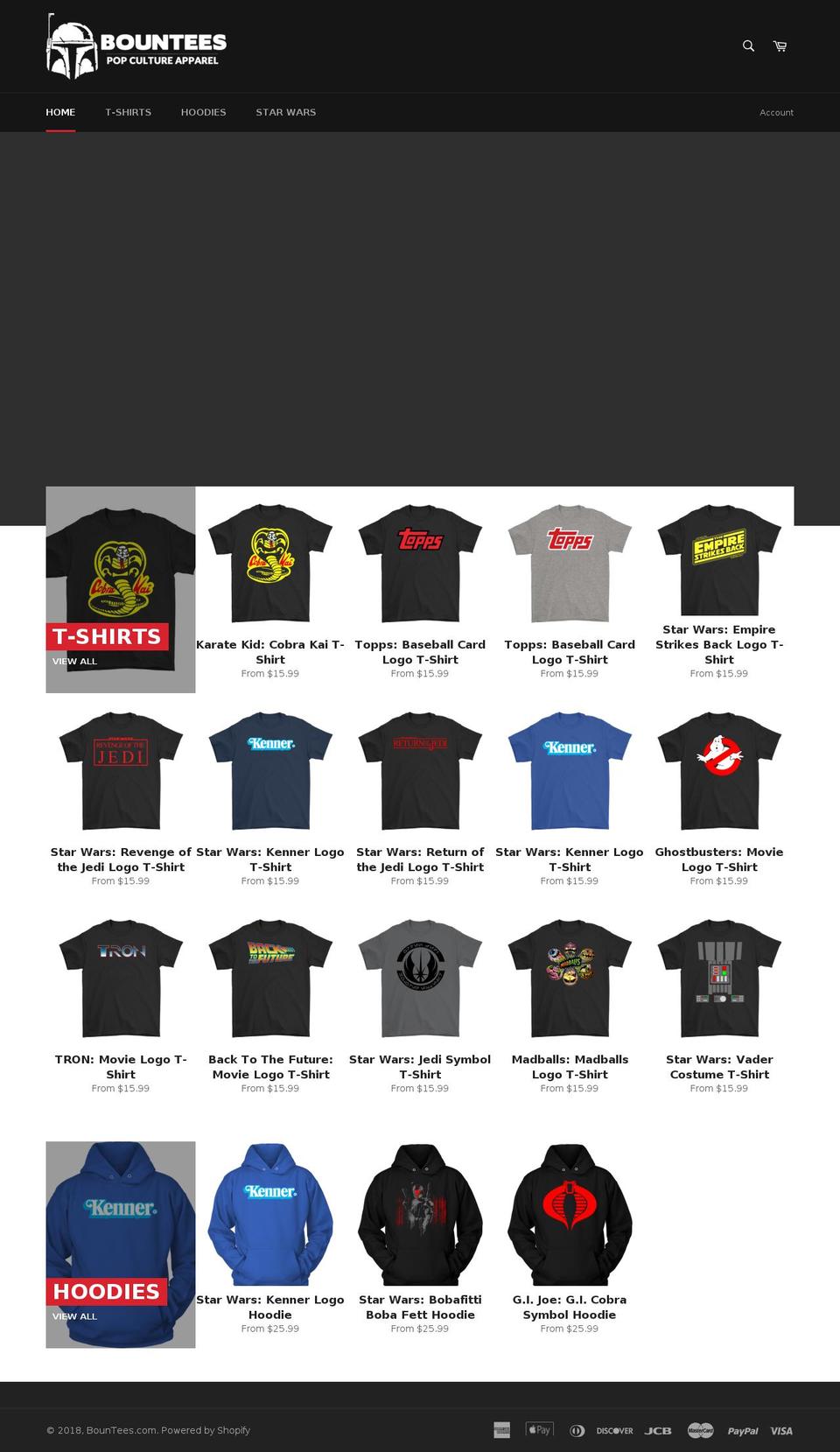 bountees.com — Shopify storefront screenshot