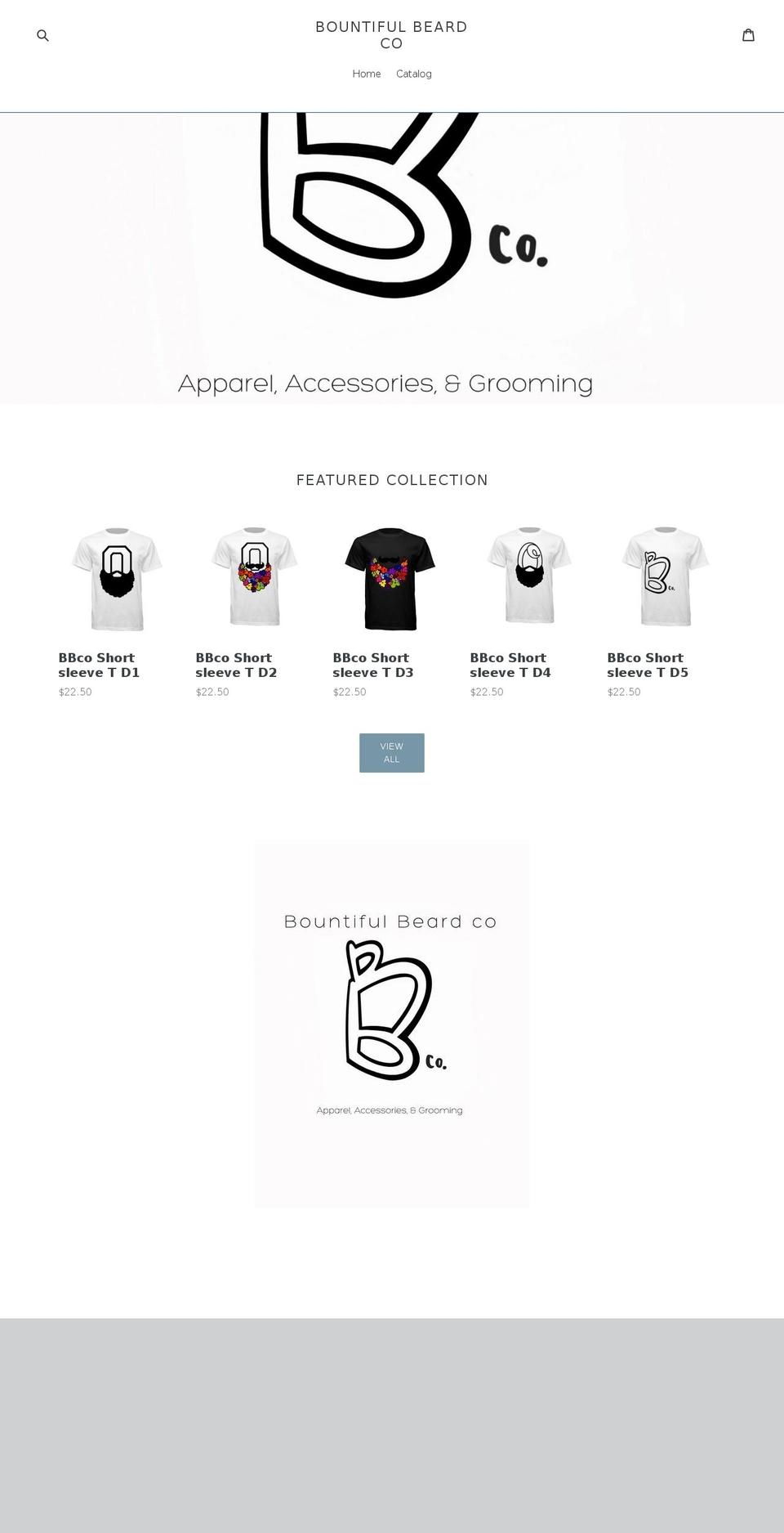 bountifulbeardco.com — Shopify storefront screenshot