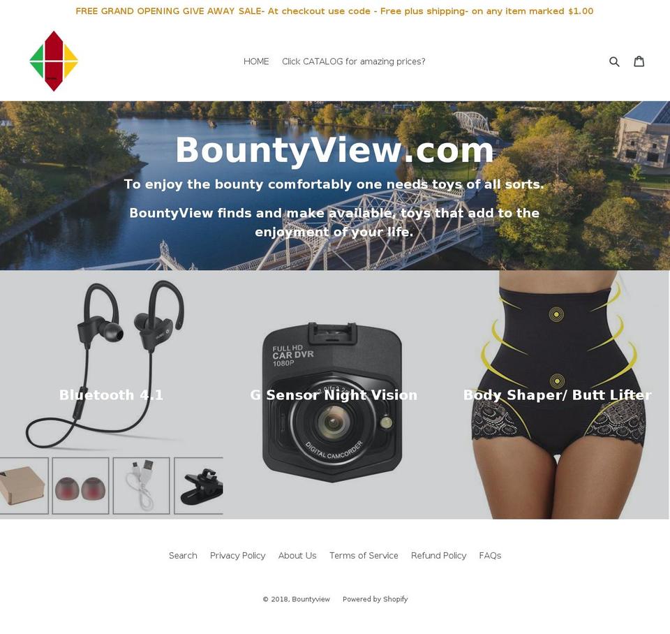 bountyview.com — Shopify storefront screenshot
