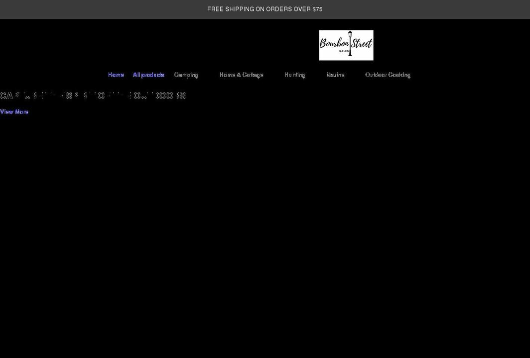 bourbonstreetsales.ca shopify website screenshot