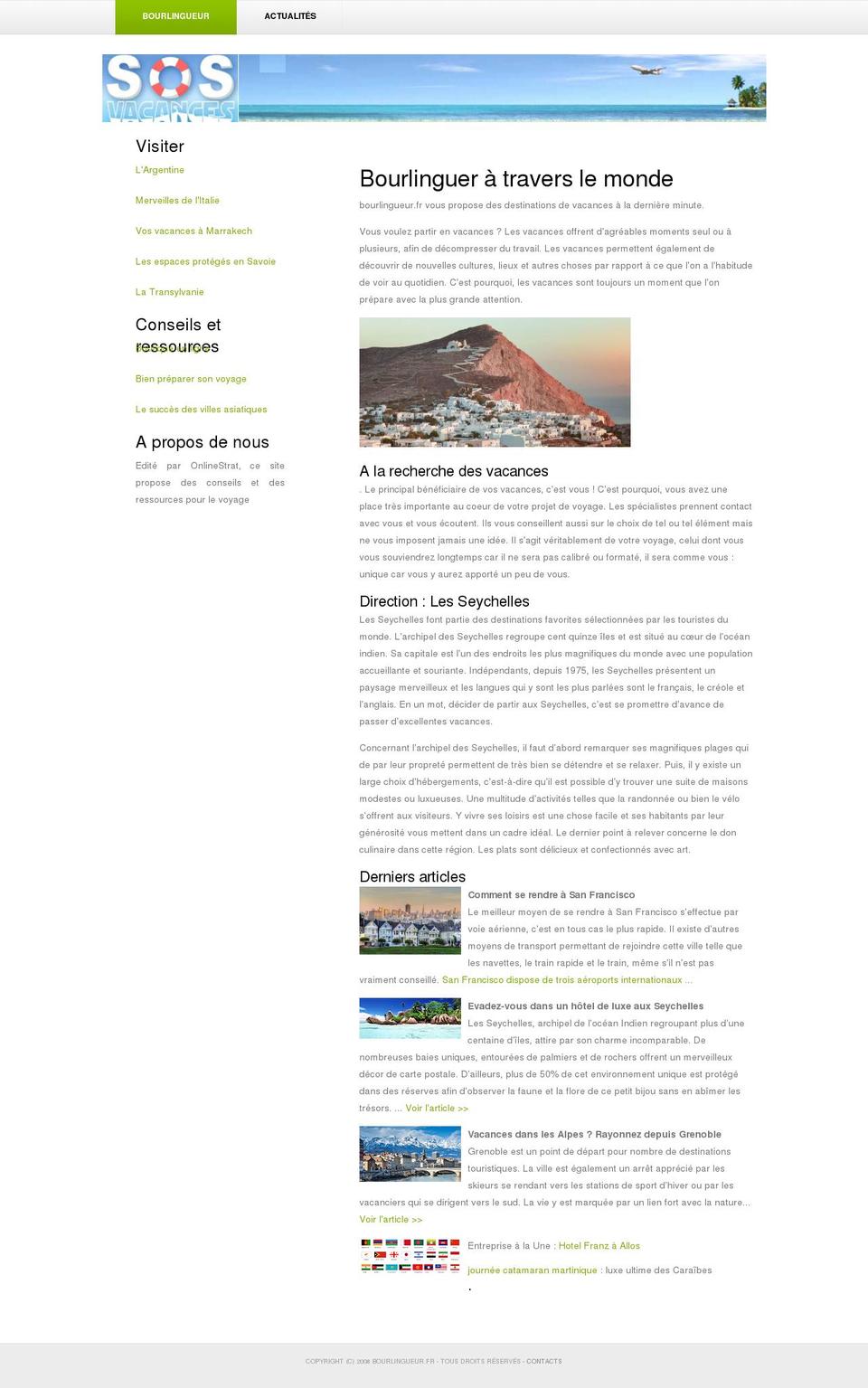 bourlingueur.fr shopify website screenshot