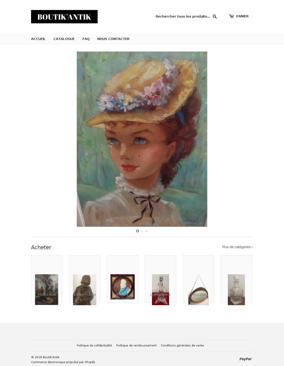 boutik-antik.com — Shopify storefront screenshot