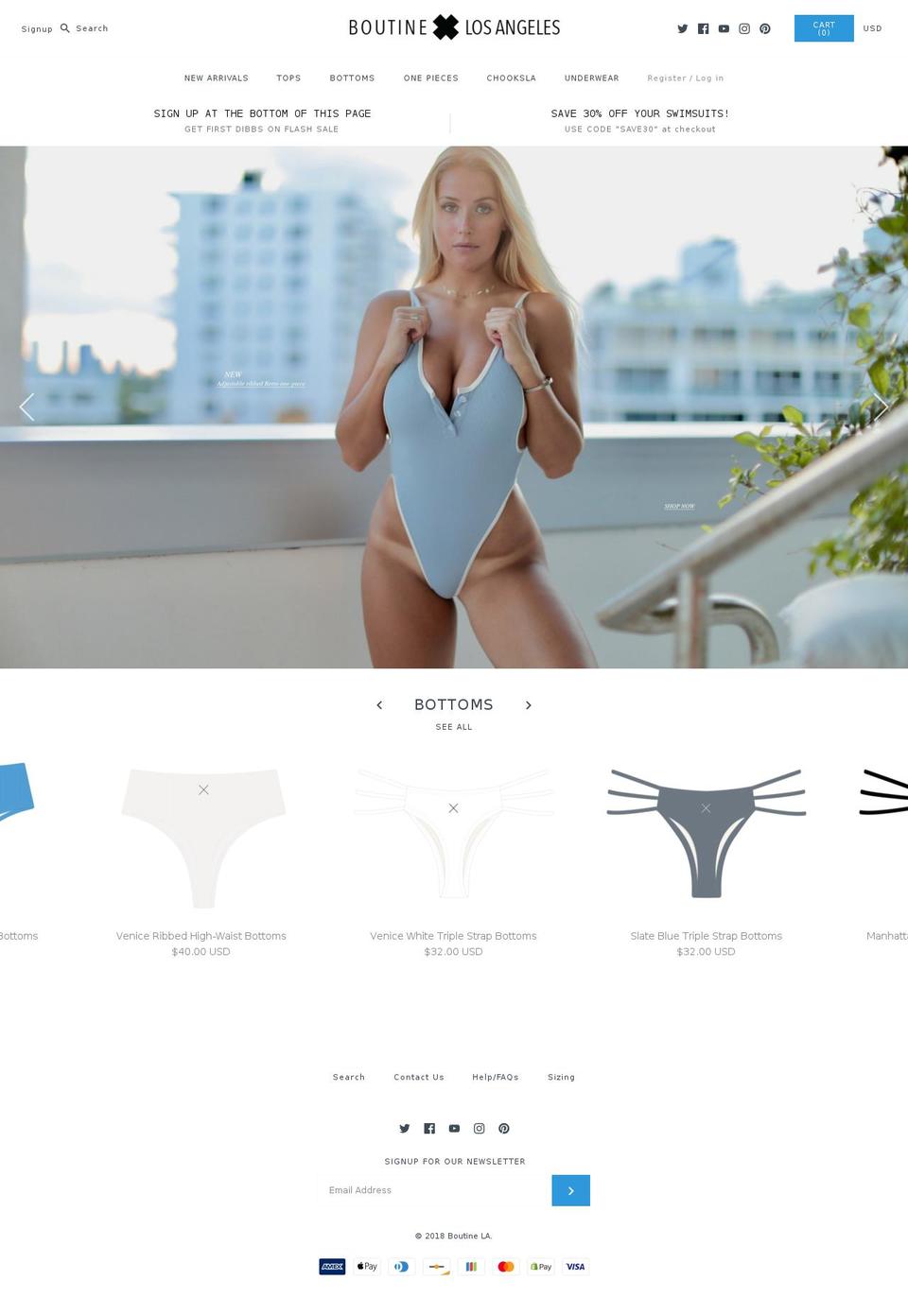 boutinela.com shopify website screenshot