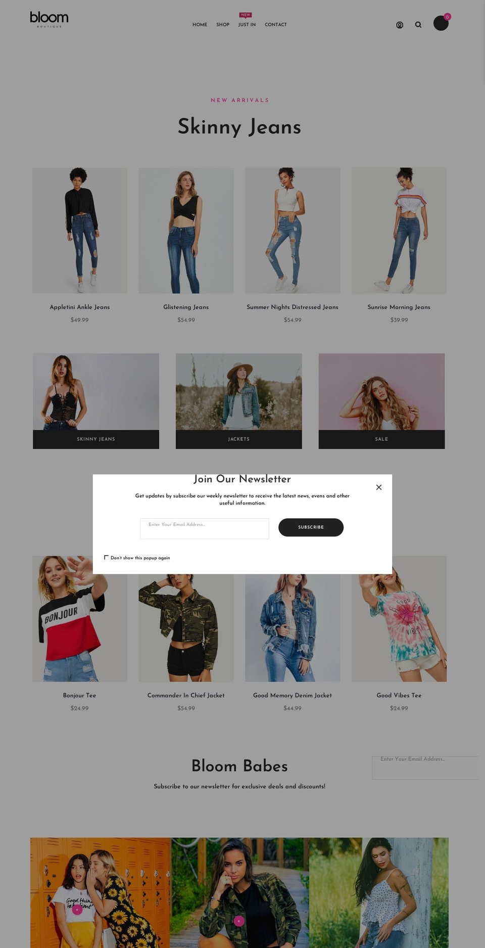 Karic theme Shopify theme site example boutique-bloom-co.myshopify.com