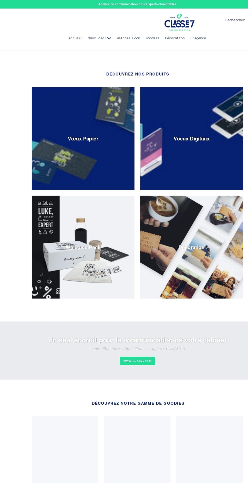 boutique-classe7.fr shopify website screenshot