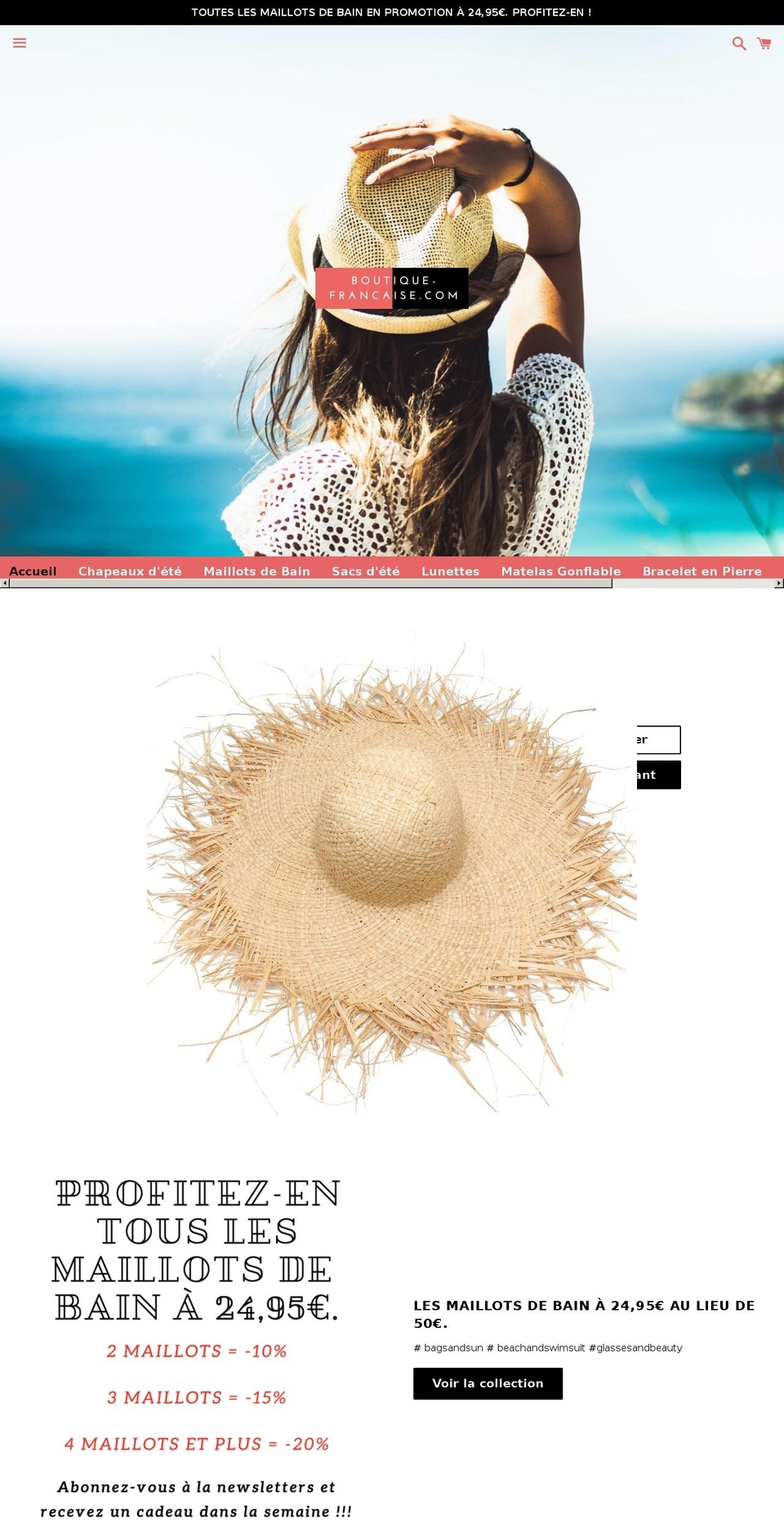 boutique-francaise.com — Shopify storefront screenshot