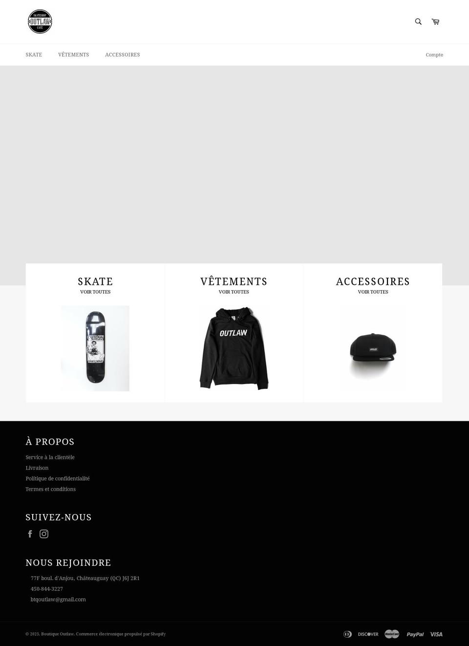 boutique-outlaw.myshopify.com shopify website screenshot
