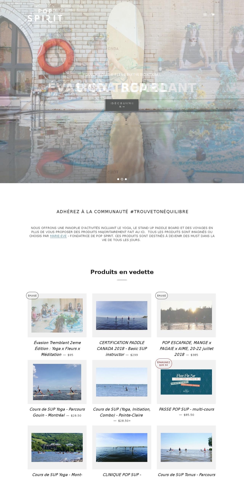 boutique-pop.ca shopify website screenshot