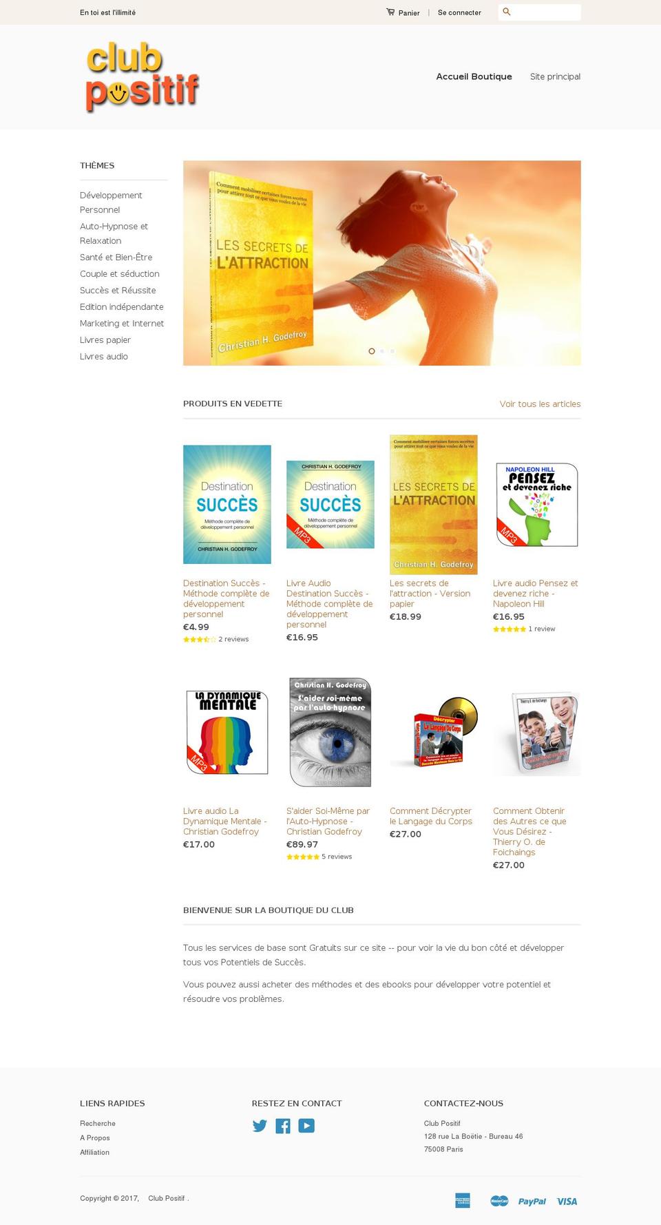 boutique-positive.com shopify website screenshot