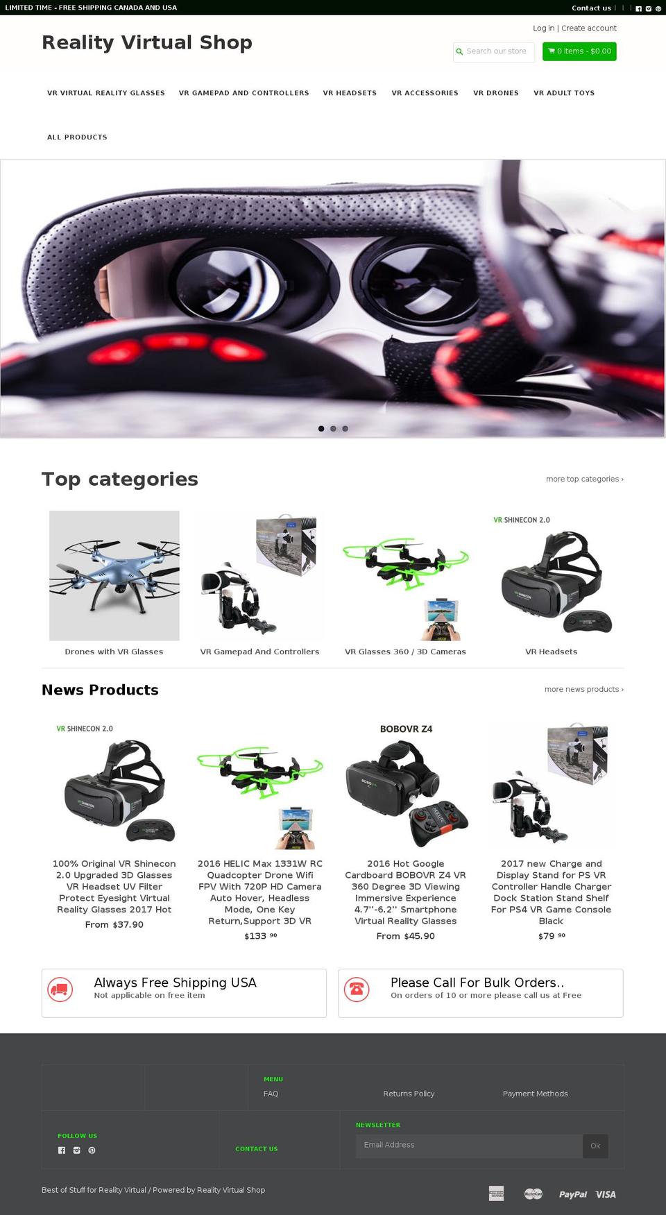 boutique-realite-virtuelle.myshopify.com shopify website screenshot