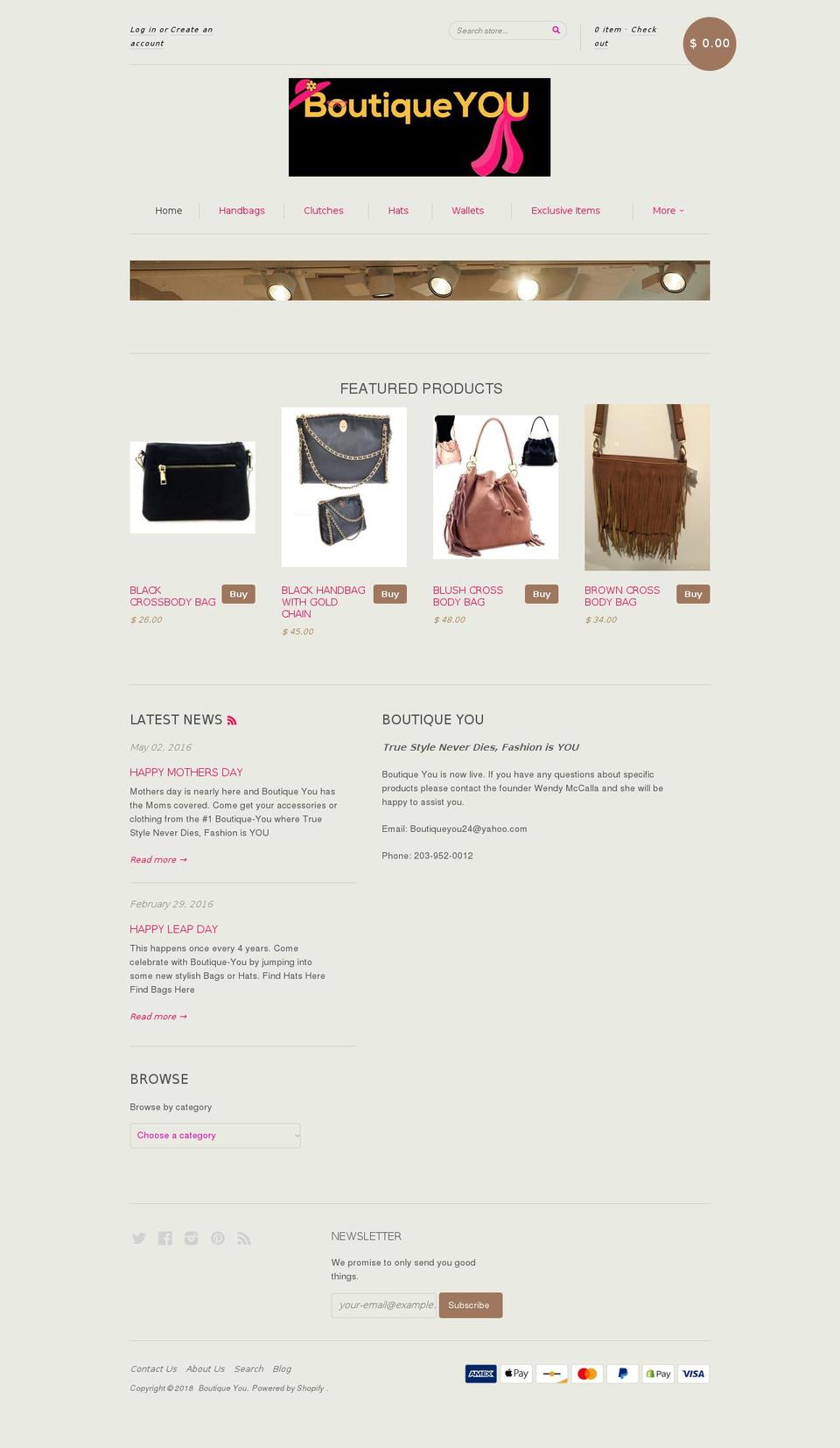 boutique-you.com — Shopify storefront screenshot