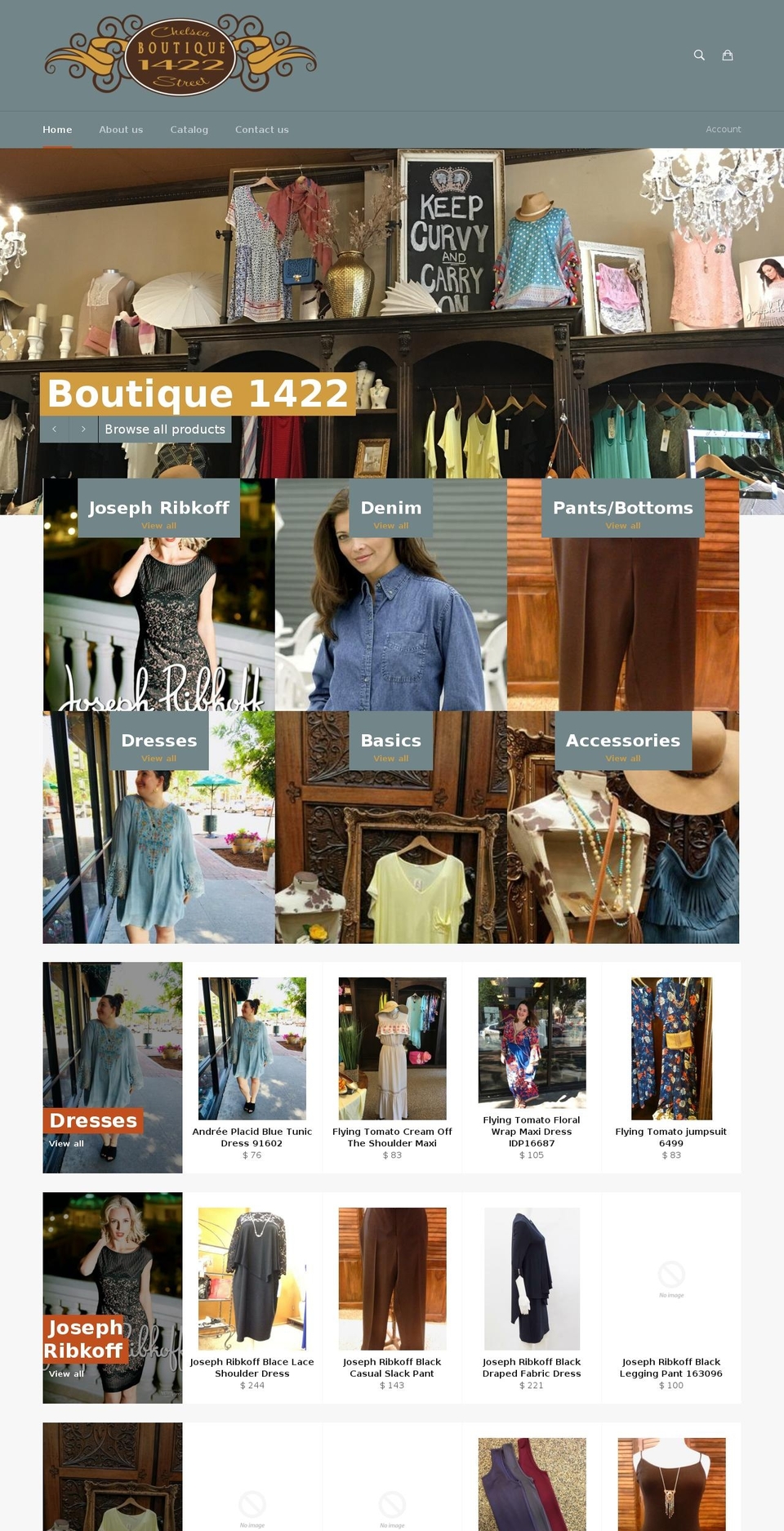 boutique1422.com — Shopify storefront screenshot