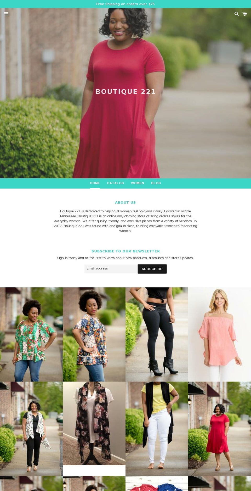 boutique221.com — Shopify storefront screenshot