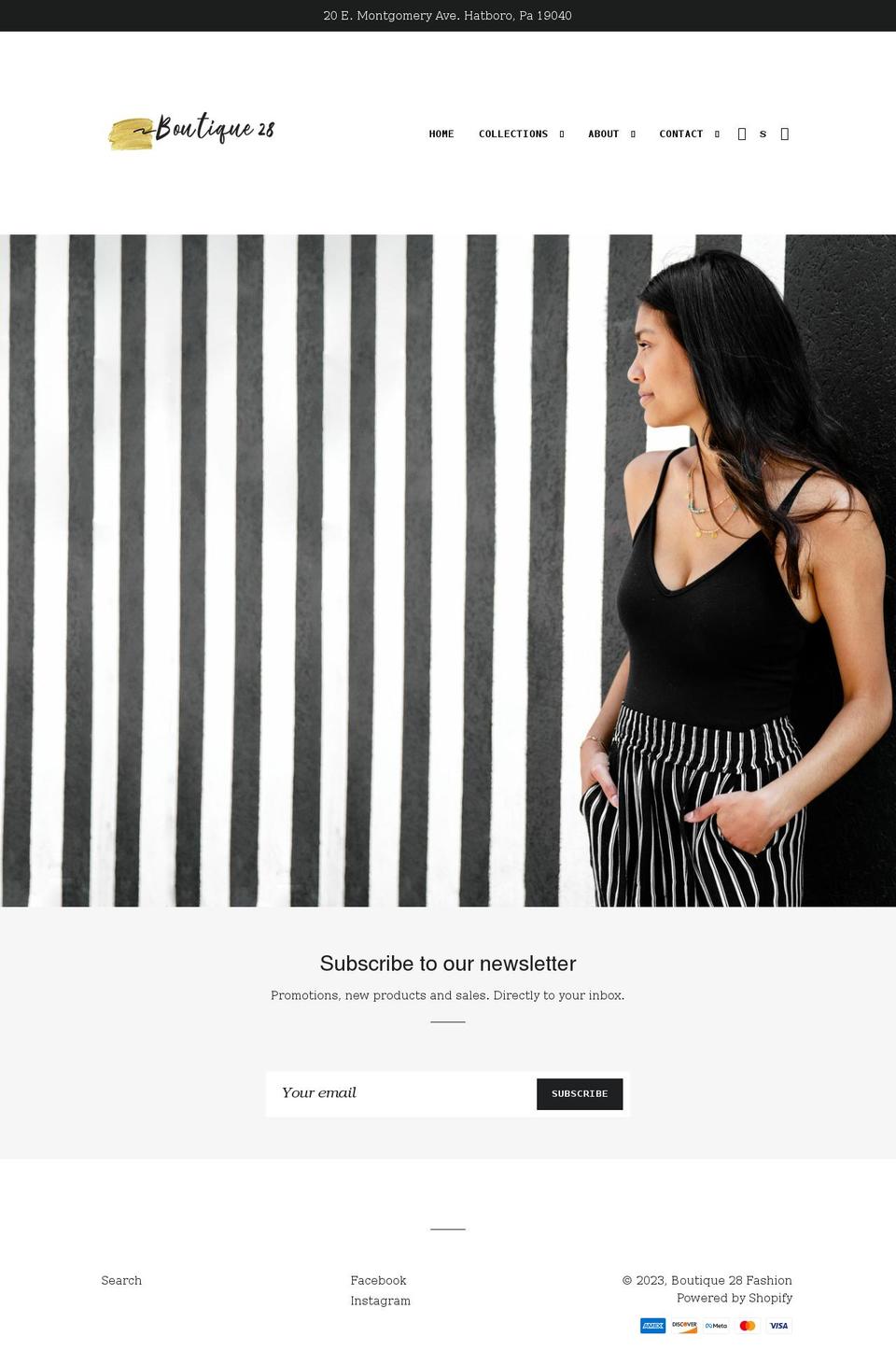 boutique28fashion.com shopify website screenshot