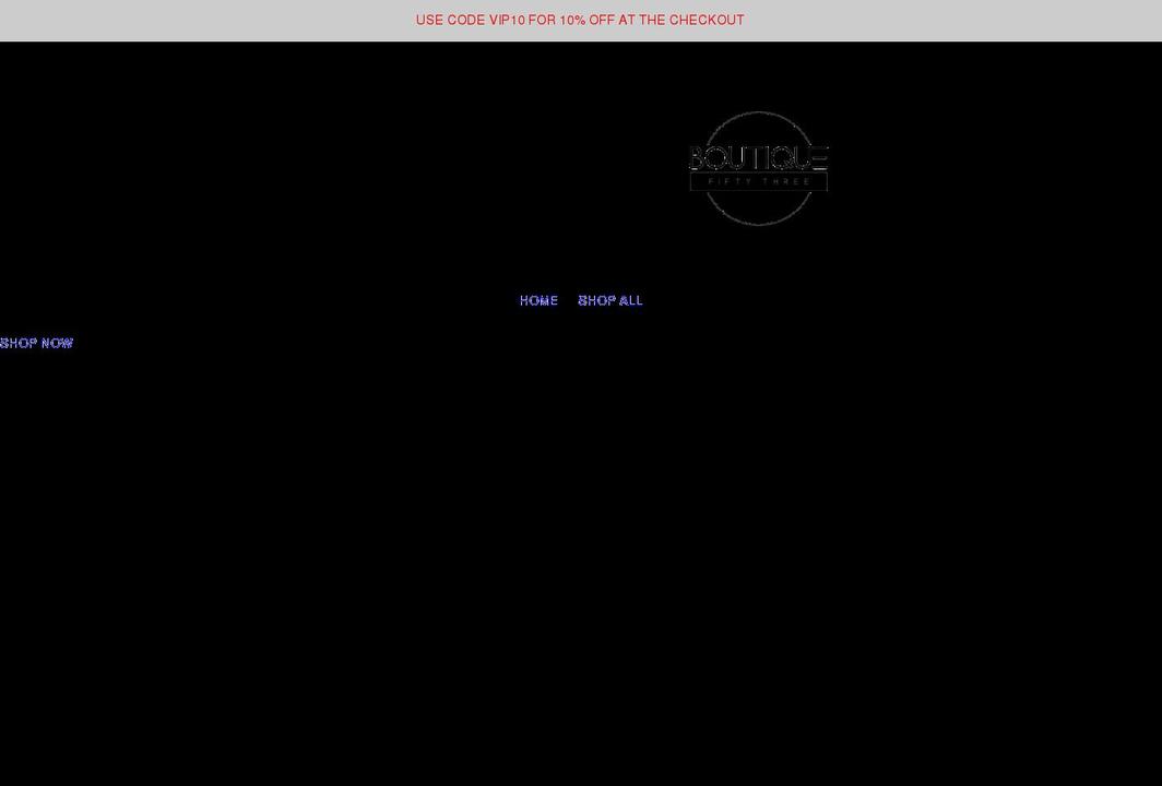 boutique53.com shopify website screenshot