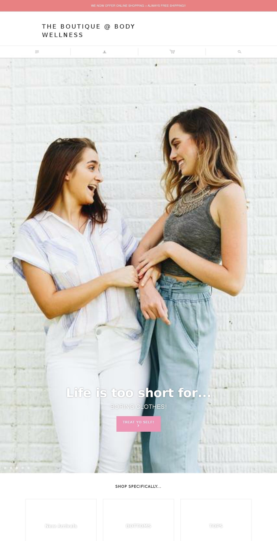 boutiqueatbw.com — Shopify storefront screenshot