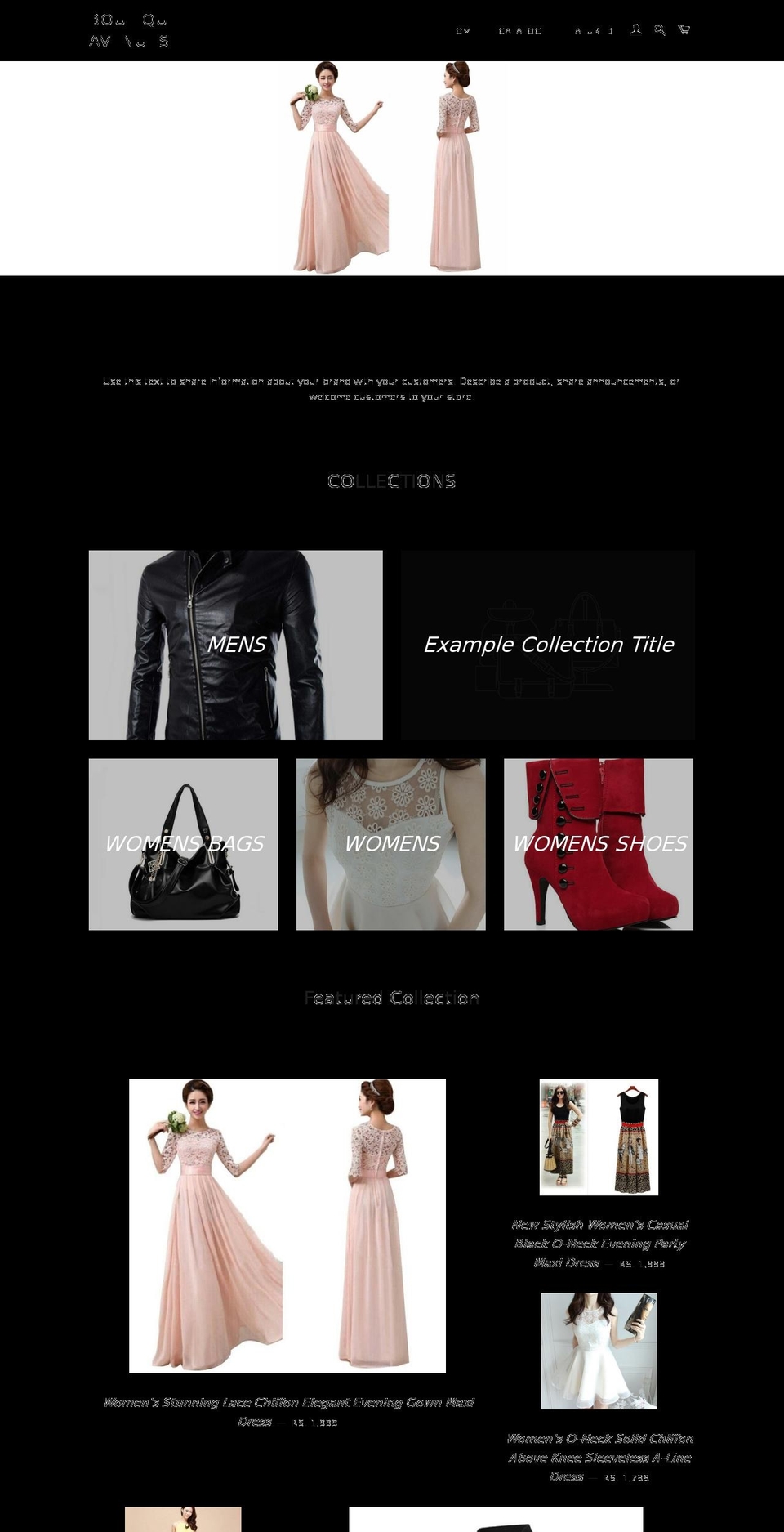 boutiqueavenues.com shopify website screenshot