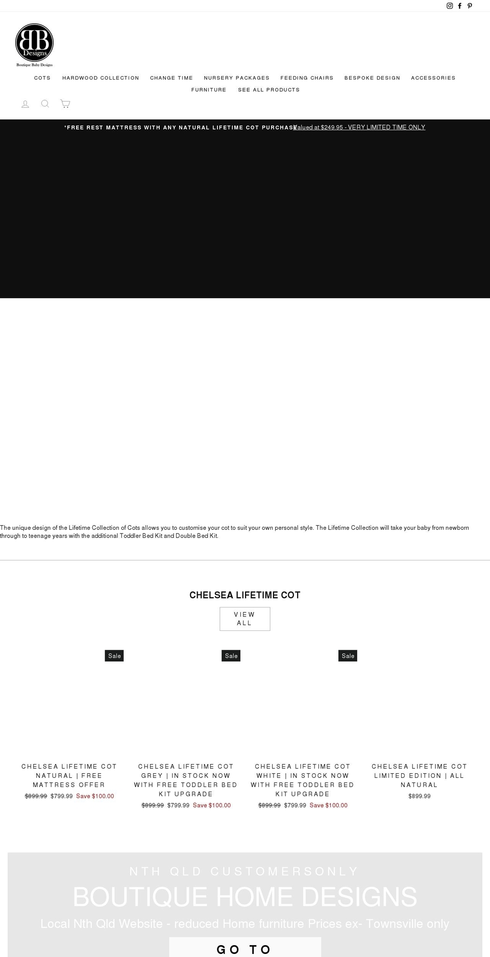 boutiquebabydesigns.com shopify website screenshot