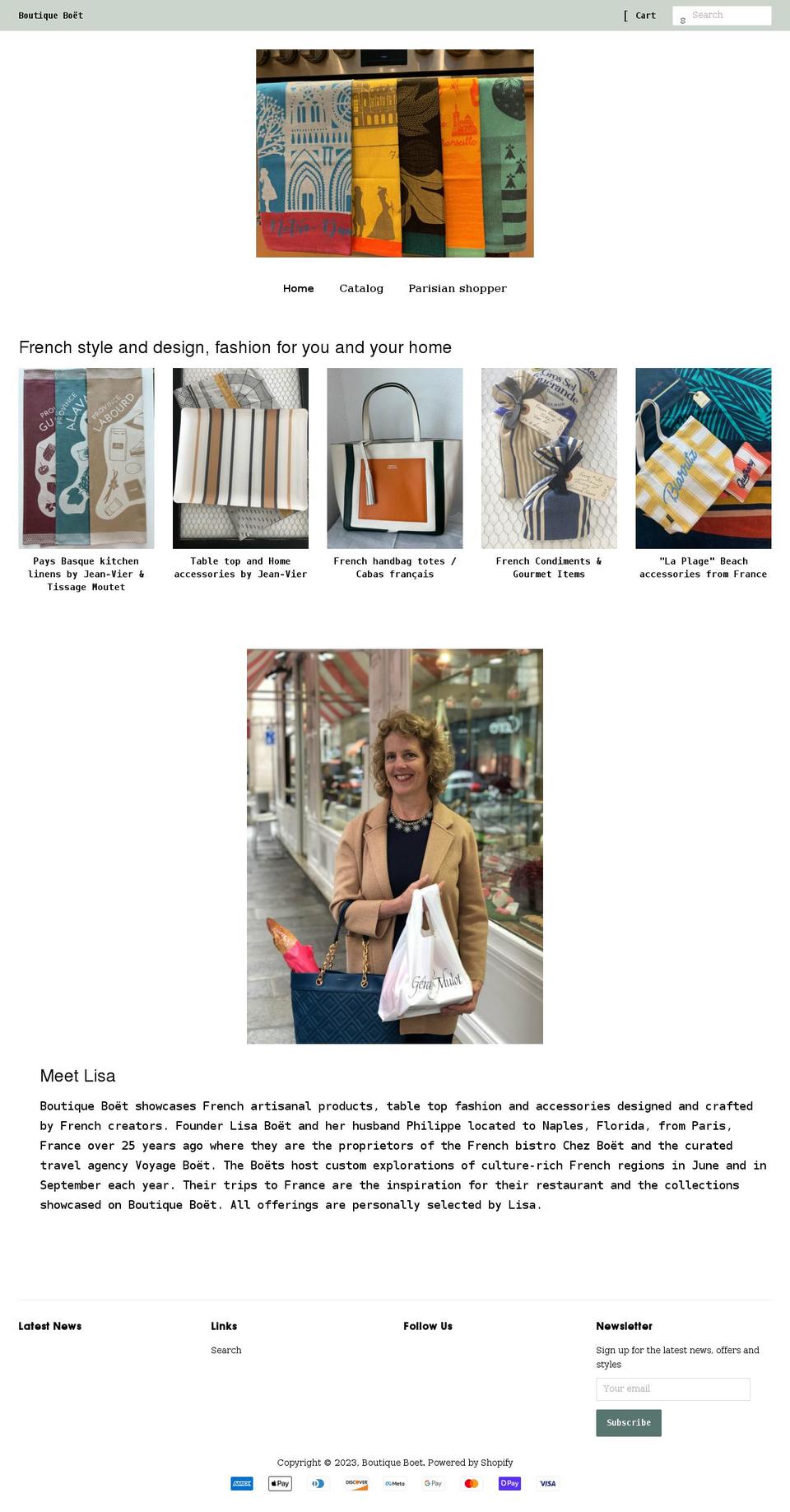 boutiqueboet.com shopify website screenshot