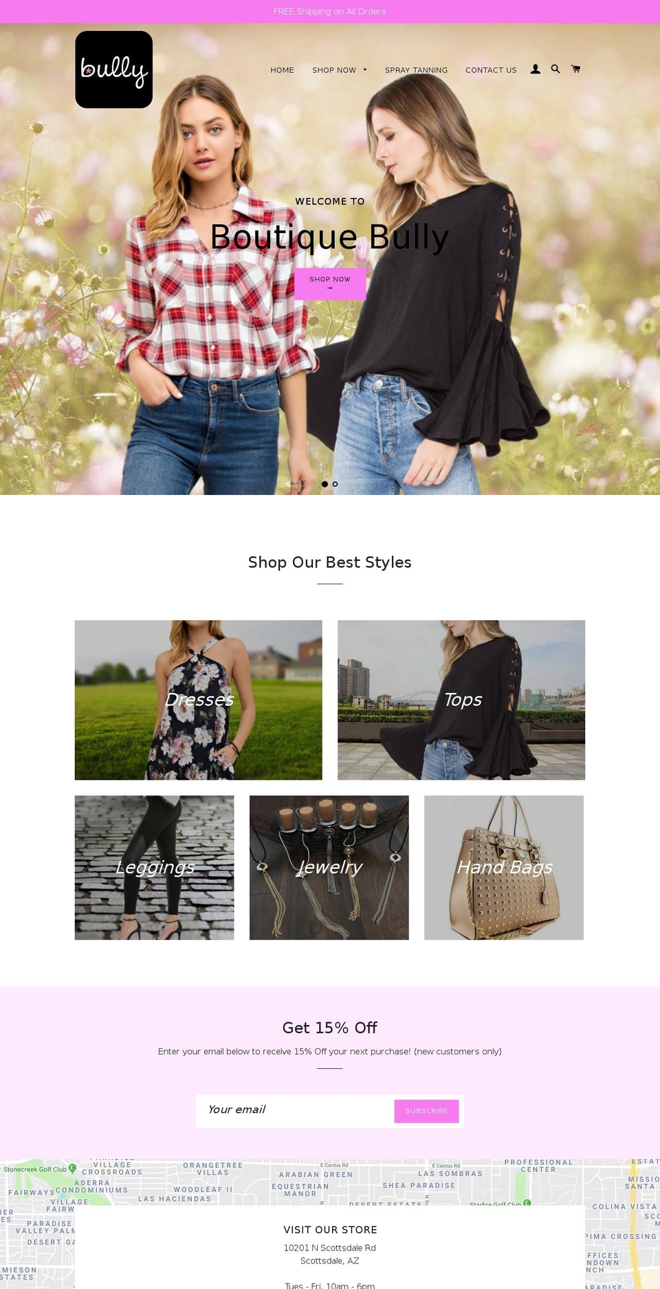 boutiquebully.com — Shopify storefront screenshot