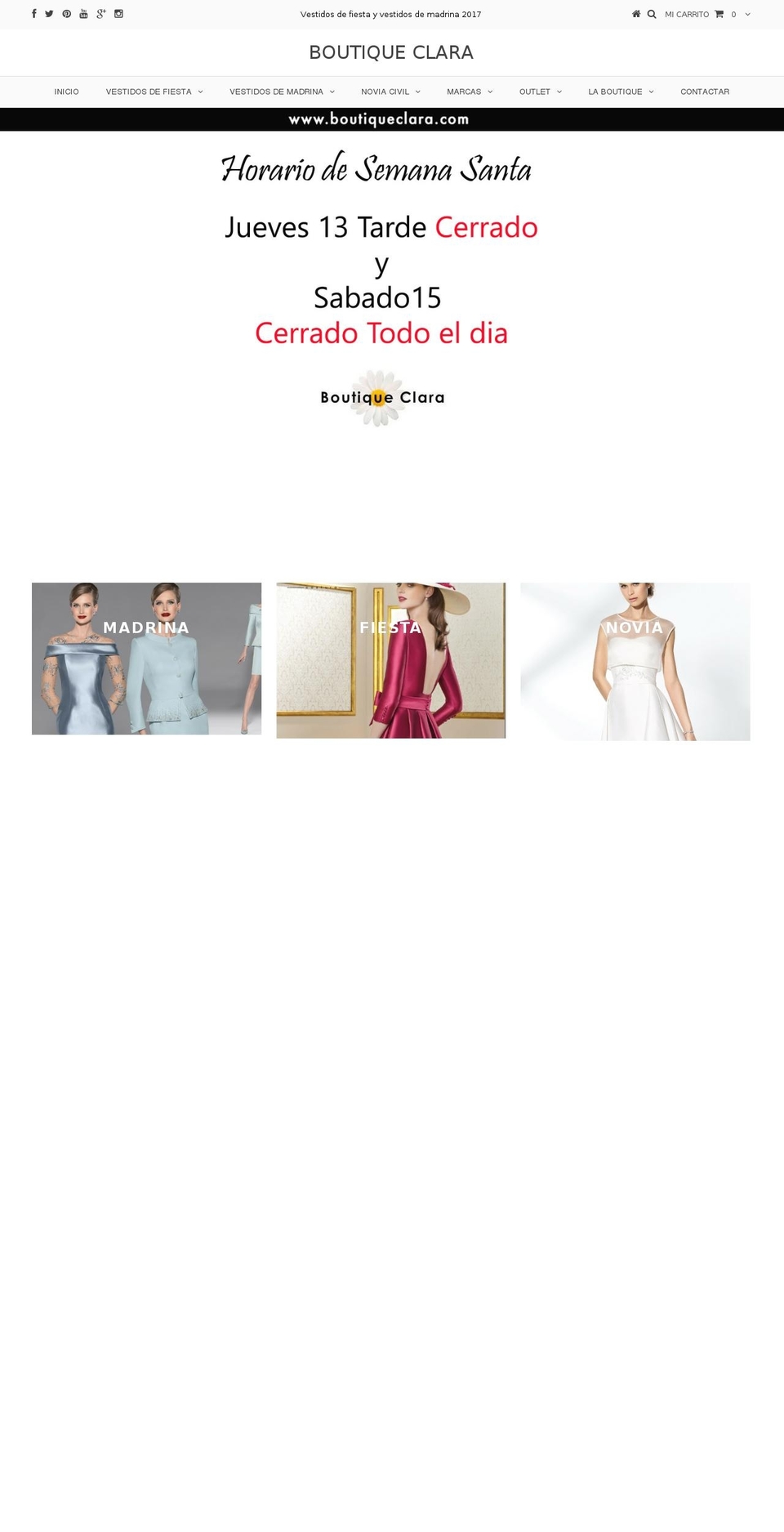 Copy of Testament Shopify theme site example boutiqueclara.es