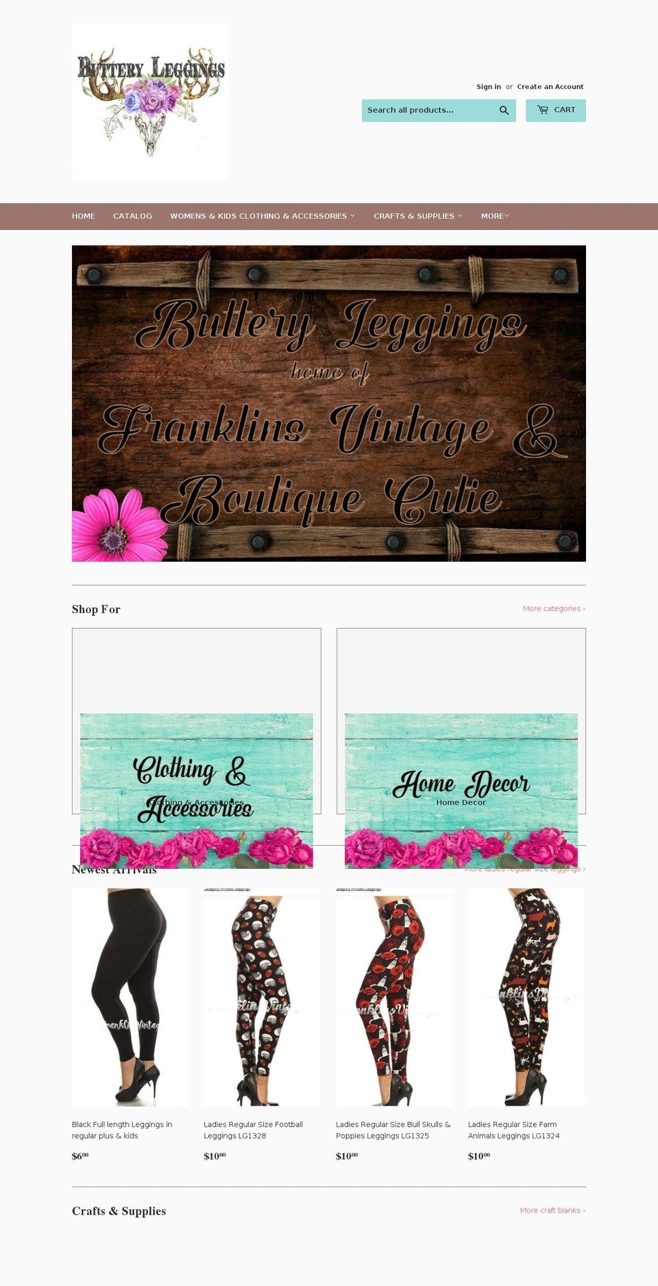 boutiquecutie.com — Shopify storefront screenshot