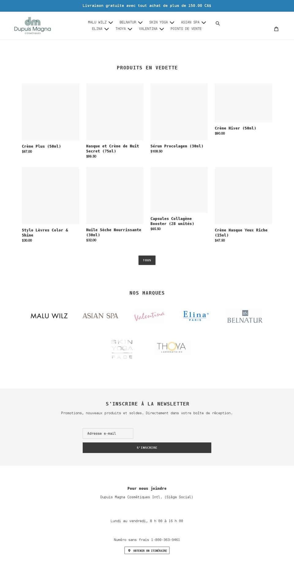 boutiquedm.com shopify website screenshot