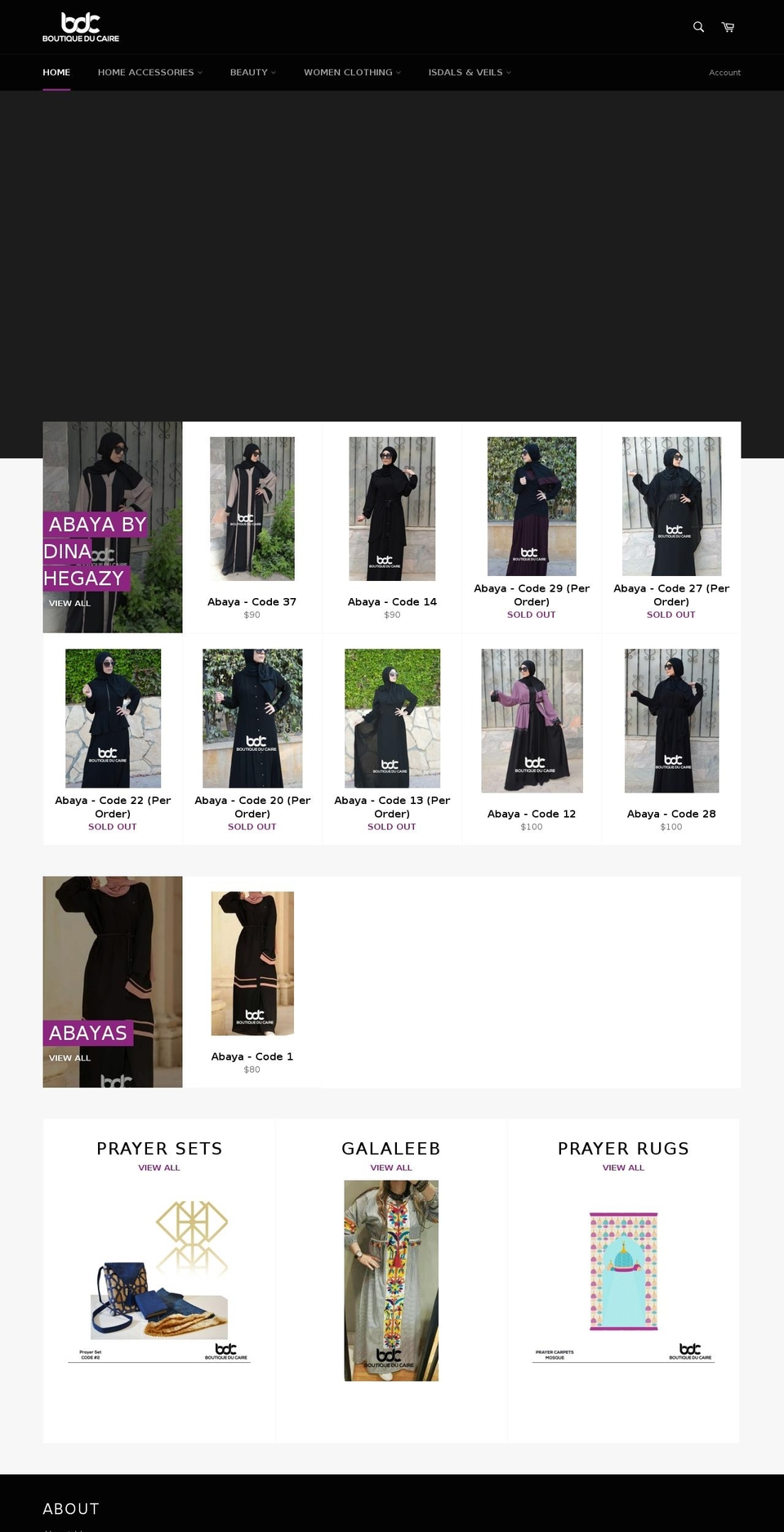 boutiqueducaire.com — Shopify storefront screenshot