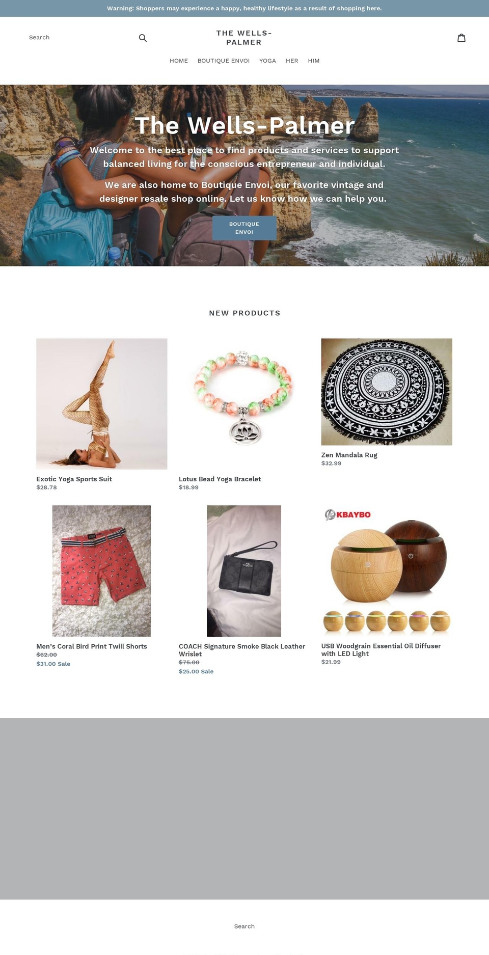 boutiqueenvoi.com — Shopify storefront screenshot