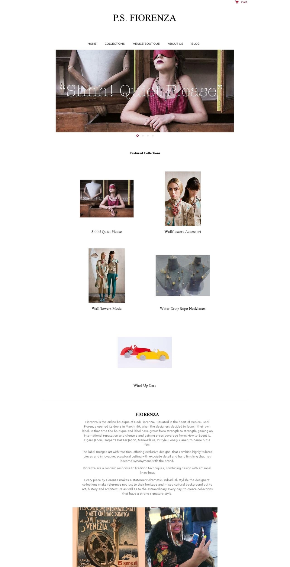 boutiquefiorenza.com — Shopify storefront screenshot