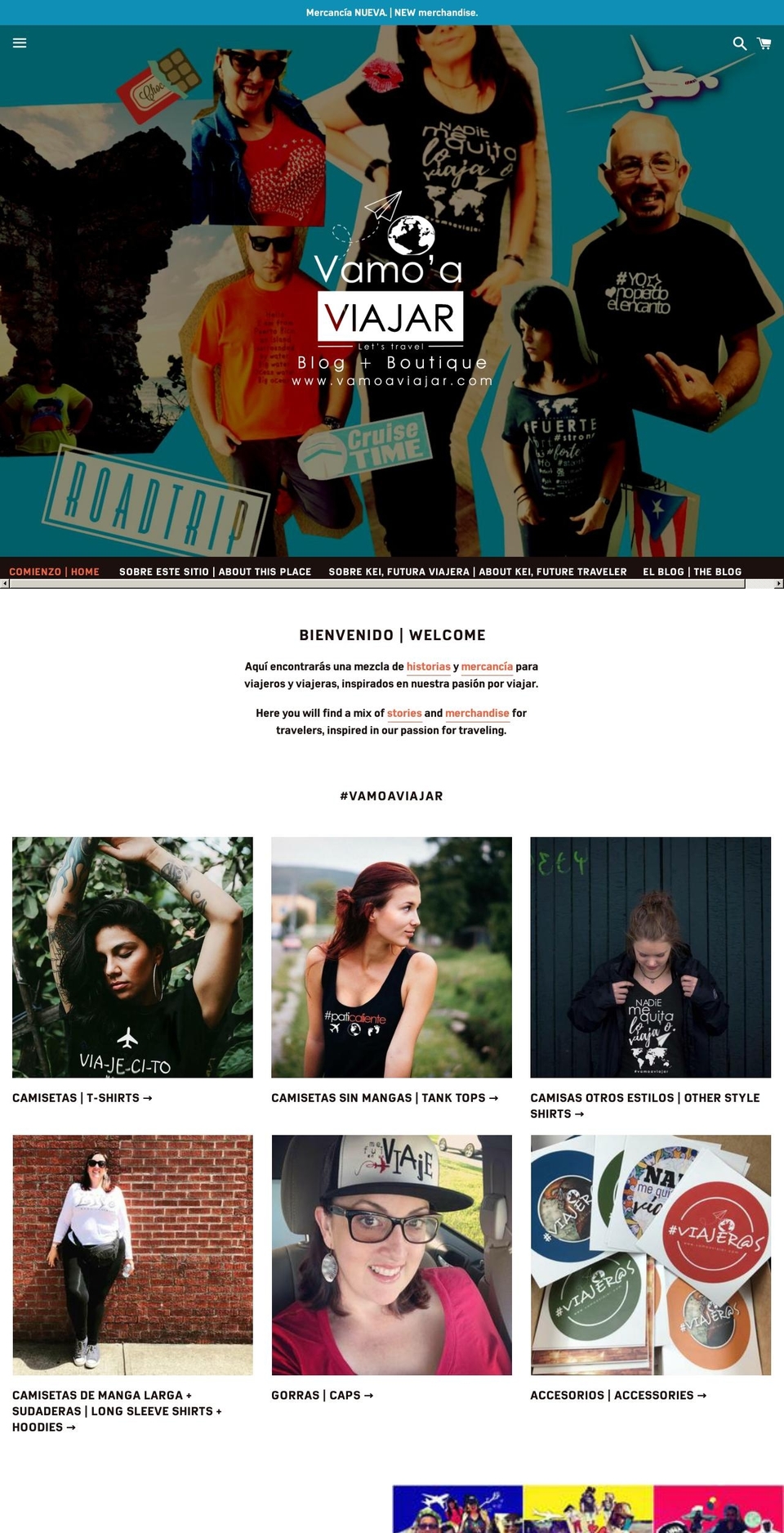 boutiquefortravelers.com — Shopify storefront screenshot