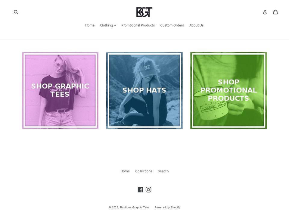 boutiquegraphictees.com — Shopify storefront screenshot