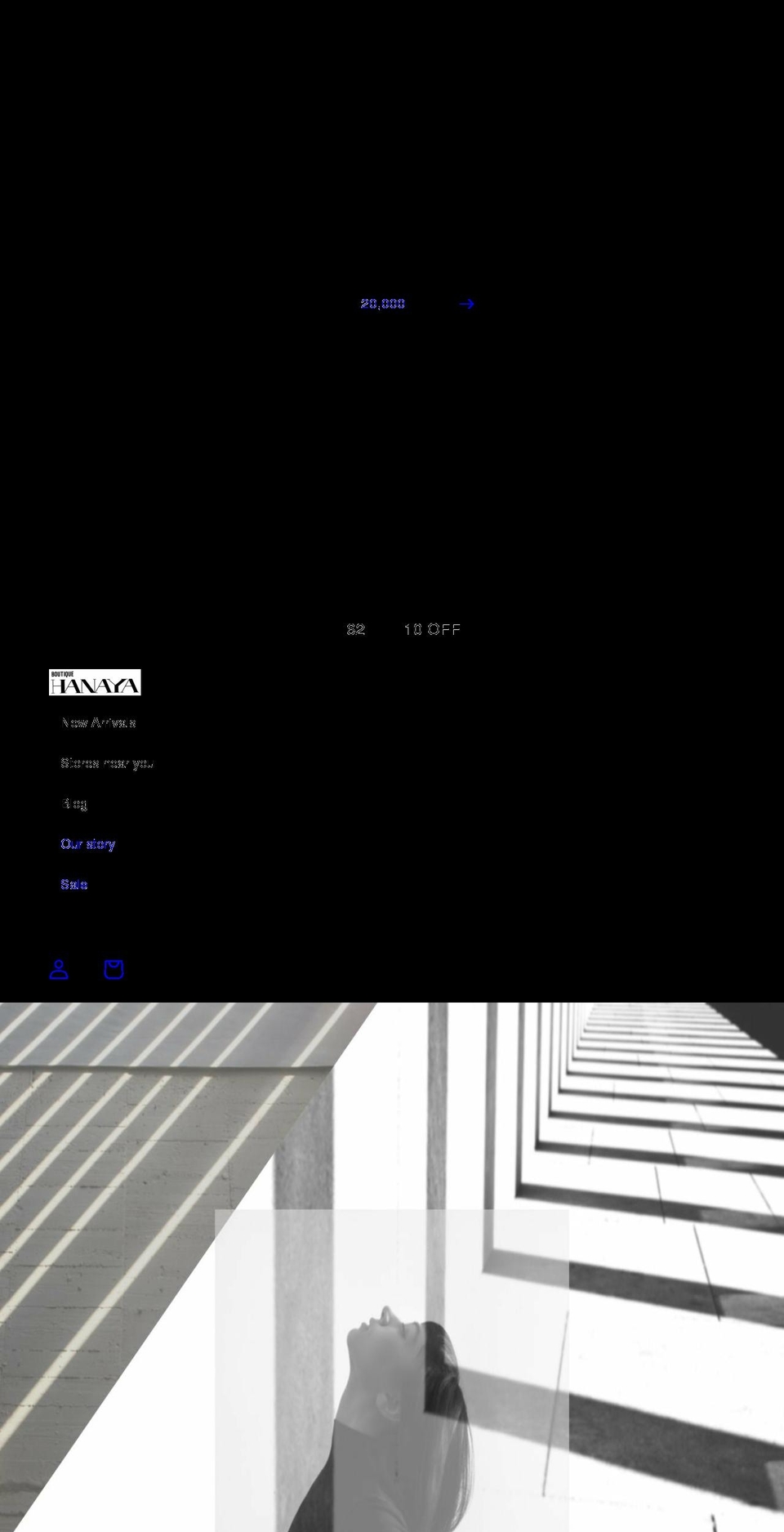 boutiquehanaya.com — Shopify storefront screenshot