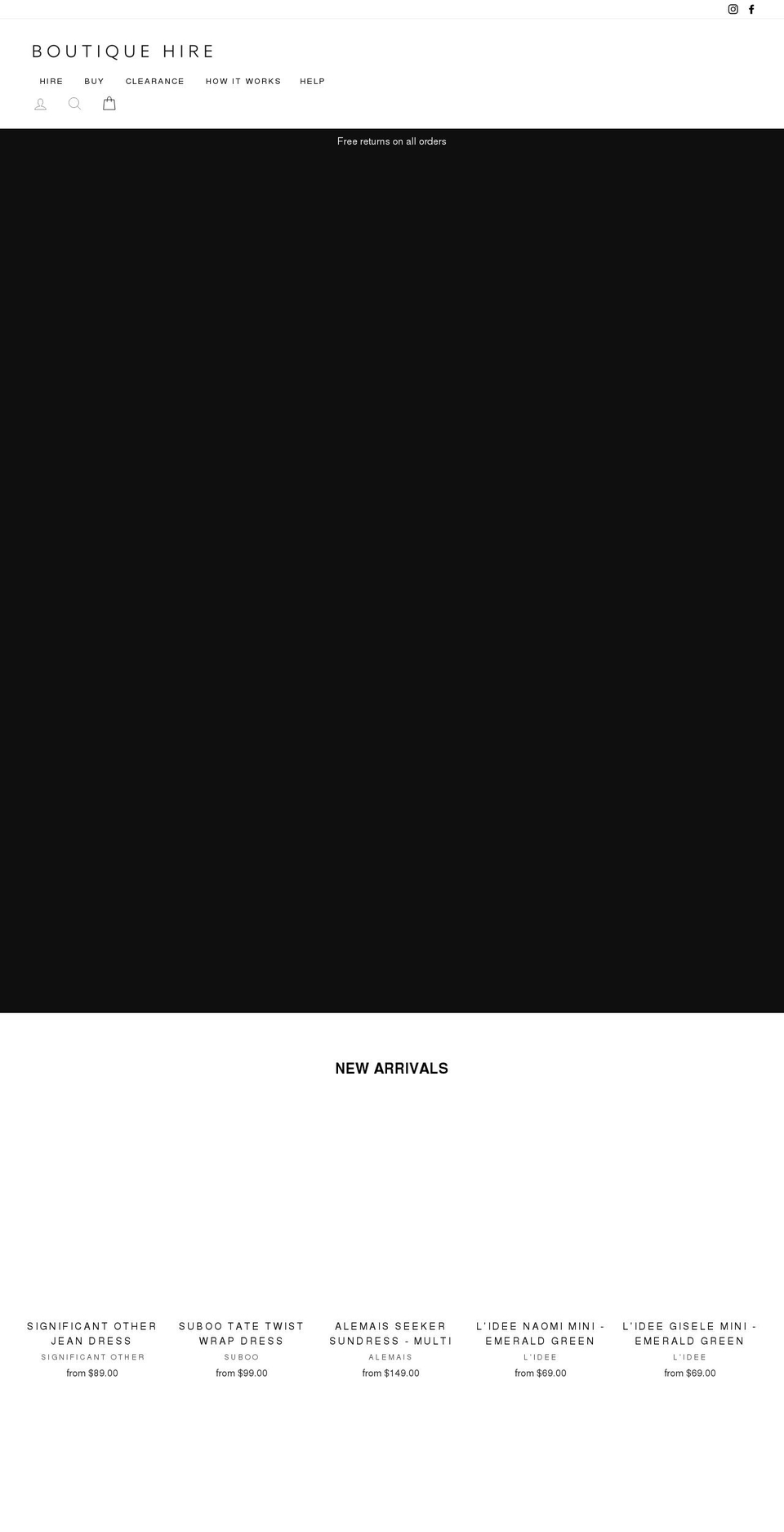 boutiquehireau.com shopify website screenshot