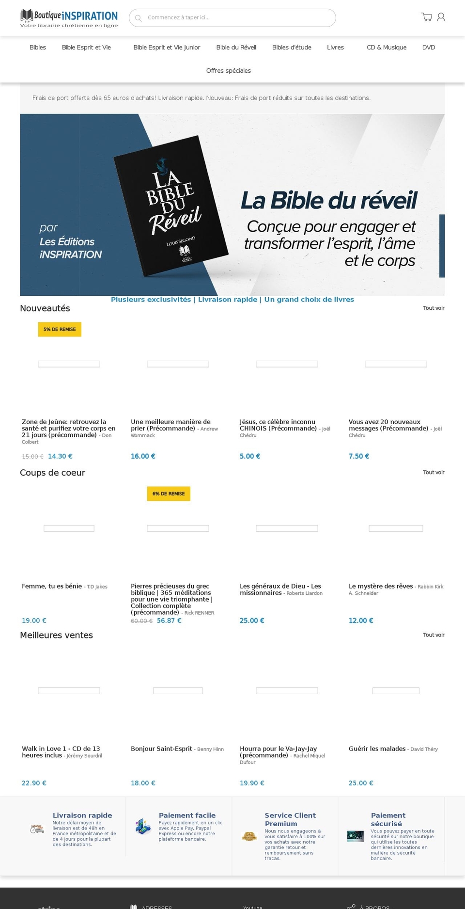 boutiqueinspiration.com shopify website screenshot