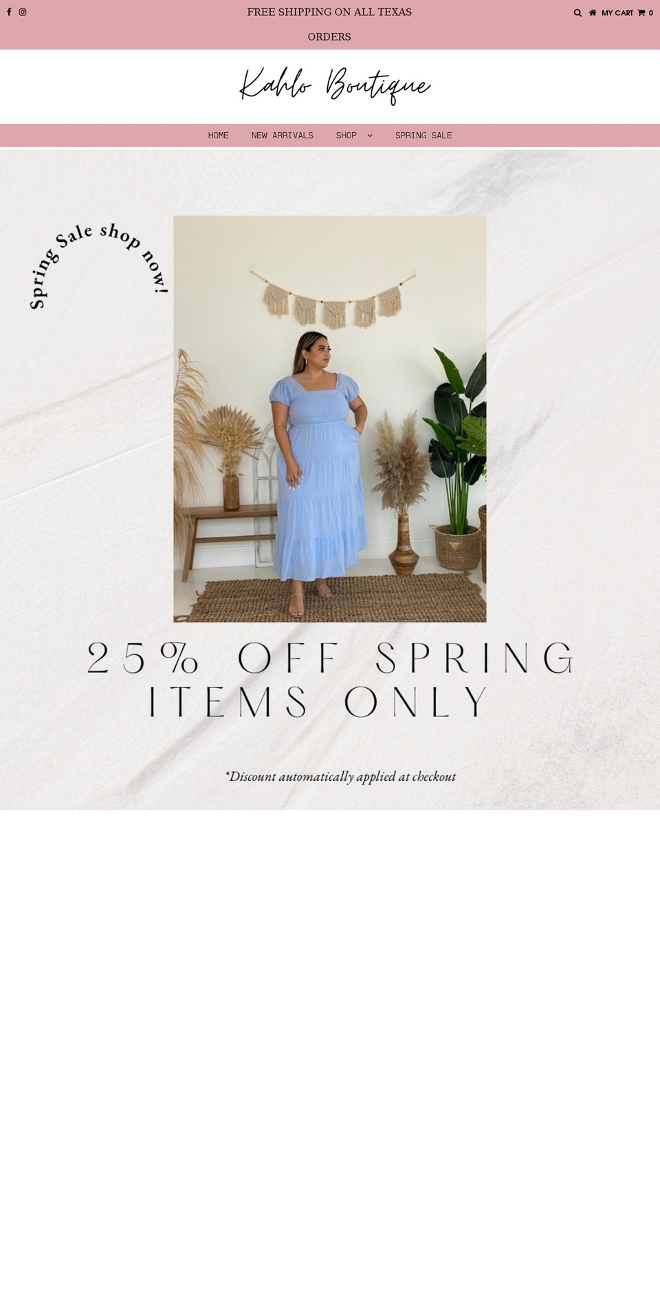 boutiquekahlo.com shopify website screenshot