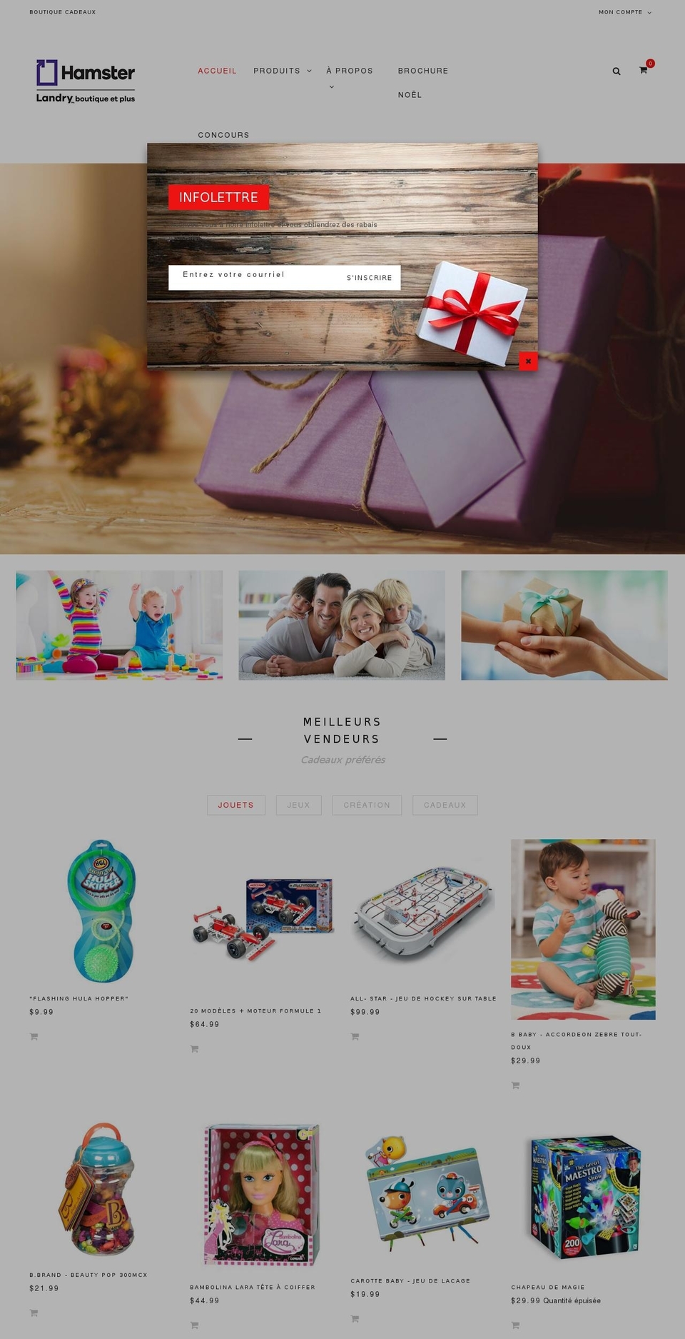 bazien-layout-1 Shopify theme site example boutiquelandry.ca