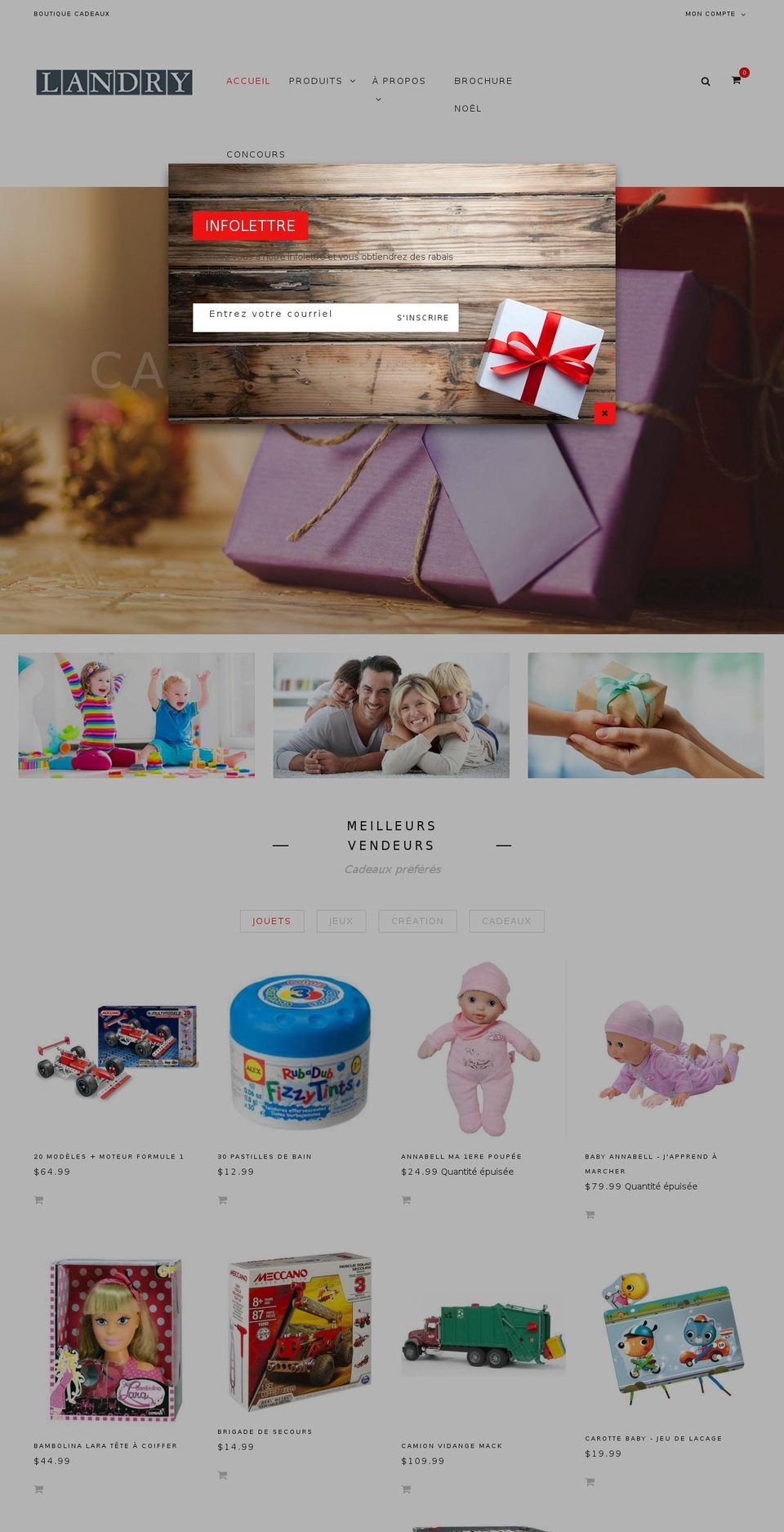 bazien-layout-1 Shopify theme site example boutiquelandry.com