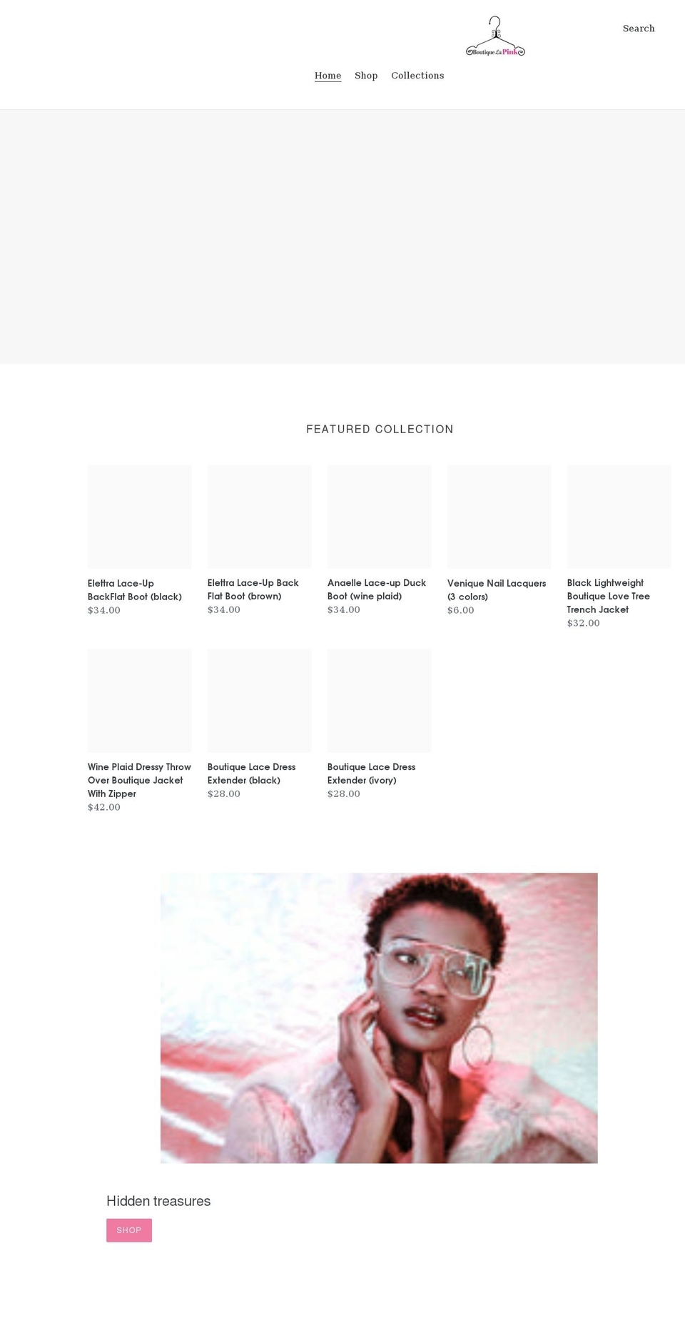 boutiquelapink.com shopify website screenshot