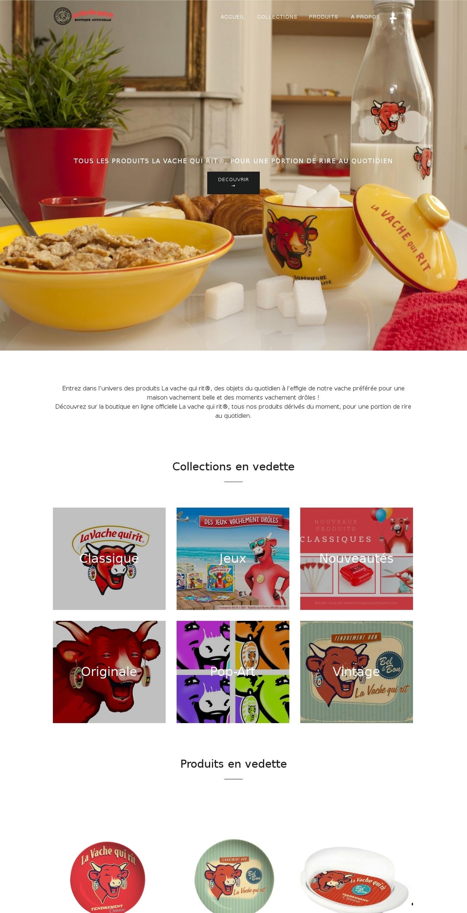 boutiquelavachequirit.fr shopify website screenshot