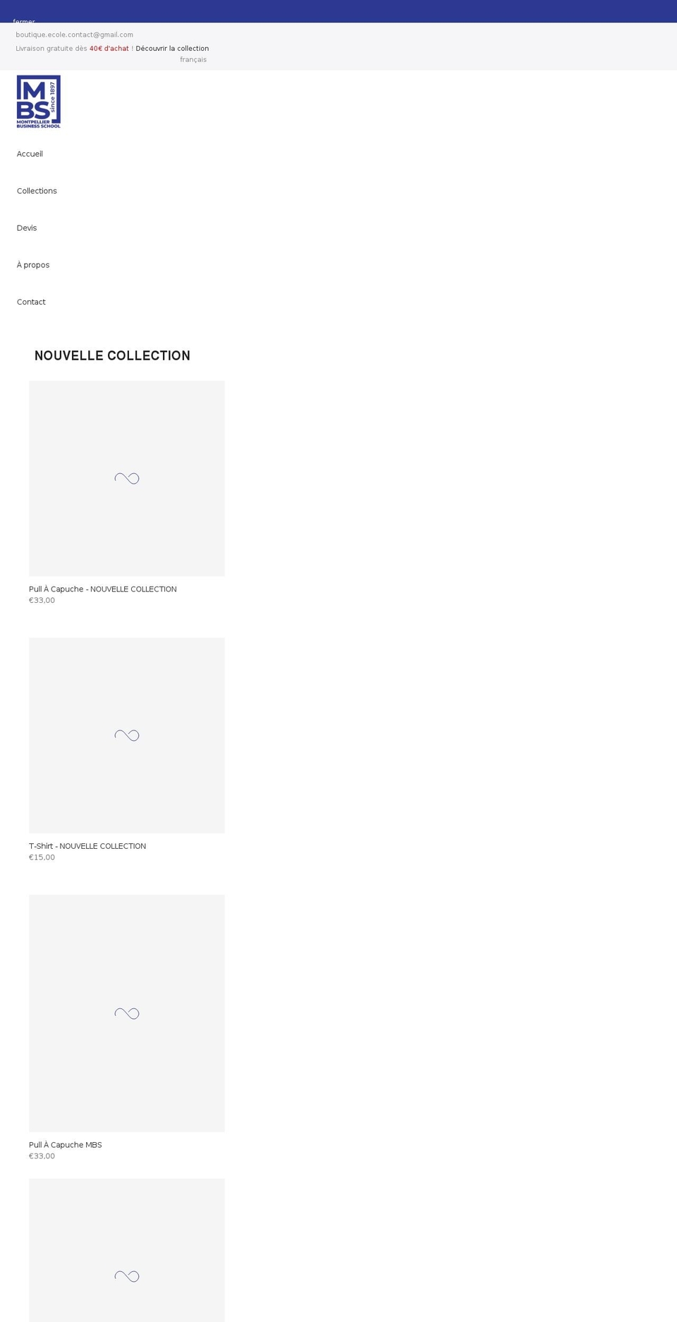 boutiquembs.com shopify website screenshot