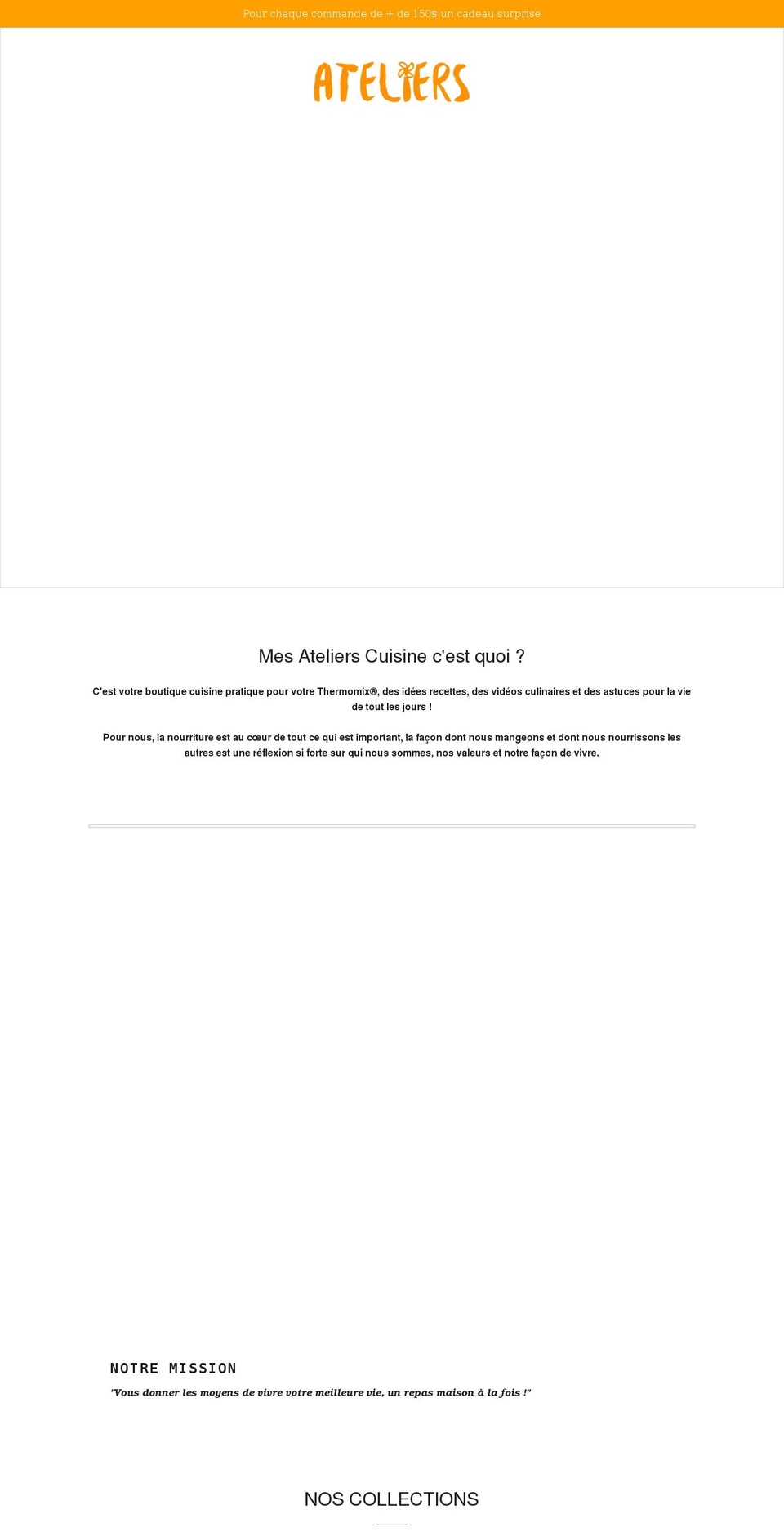boutiquemesatelierscuisine.com shopify website screenshot