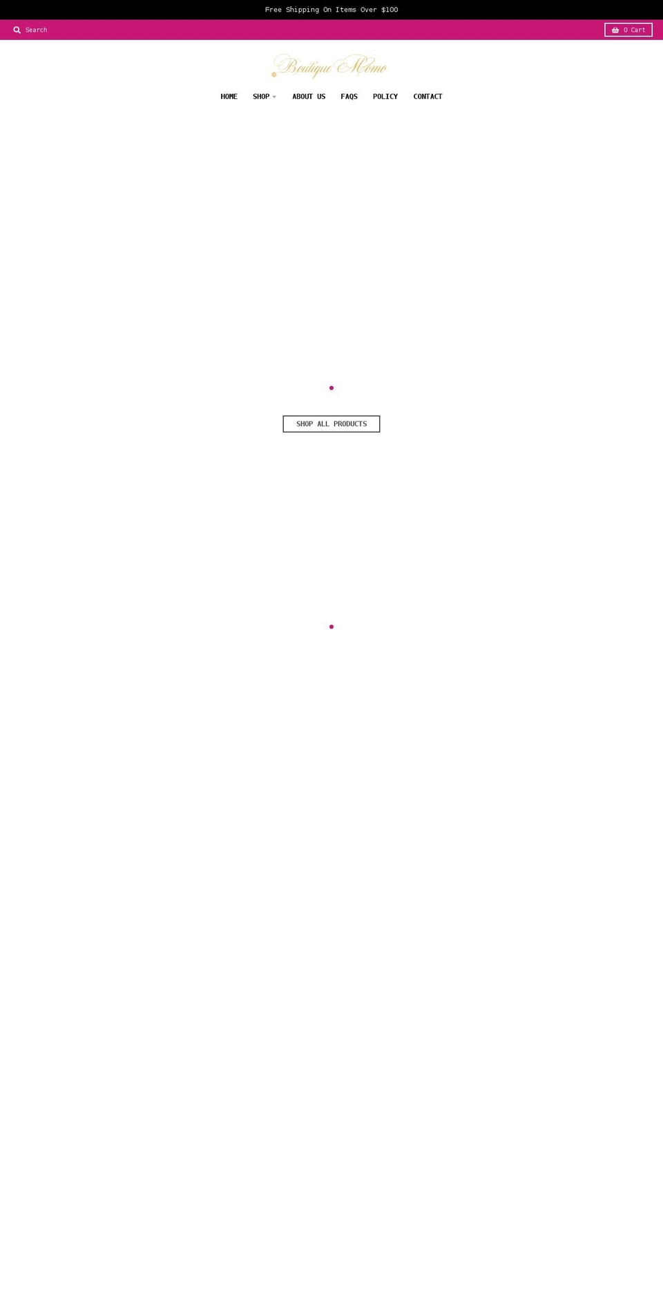 boutiquemomoshop.com shopify website screenshot