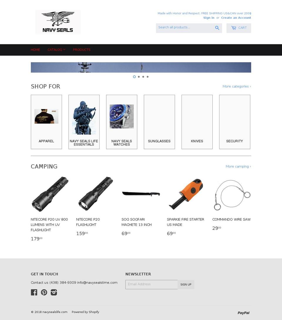 boutiquenavyseals.com — Shopify storefront screenshot