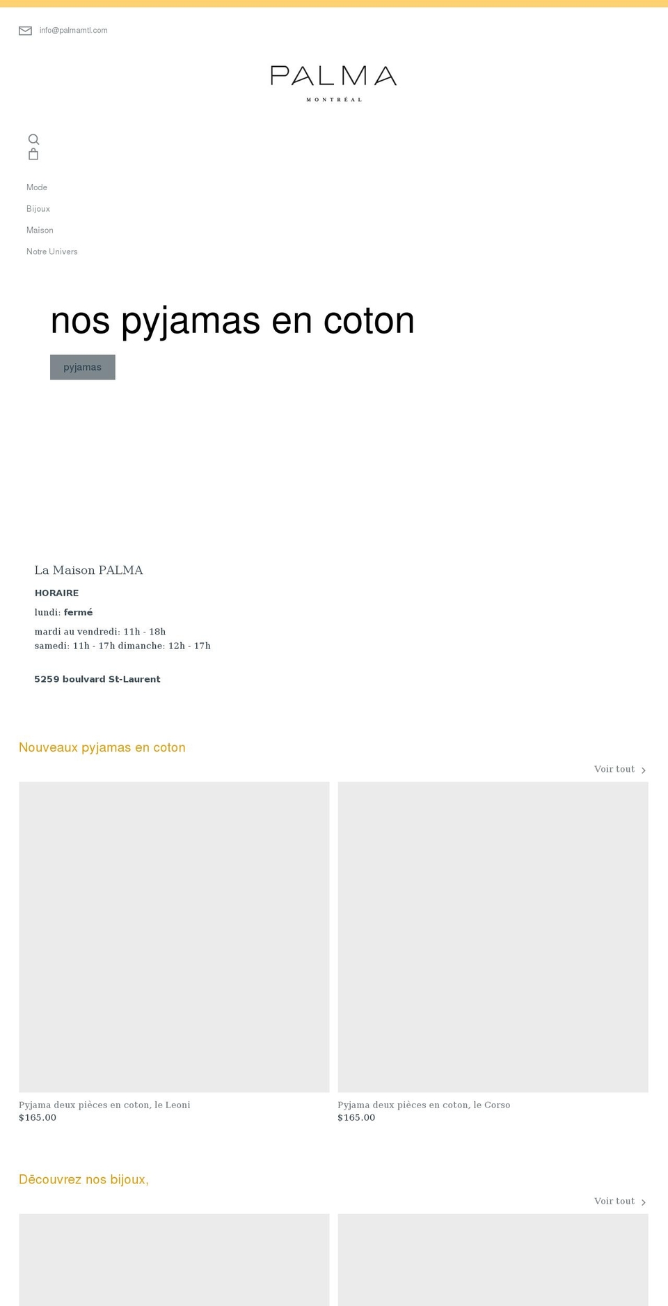boutiquepalma.com — Shopify storefront screenshot