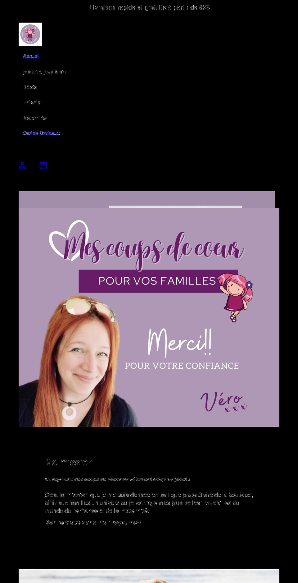 boutiquepetitesfleurs.com shopify website screenshot