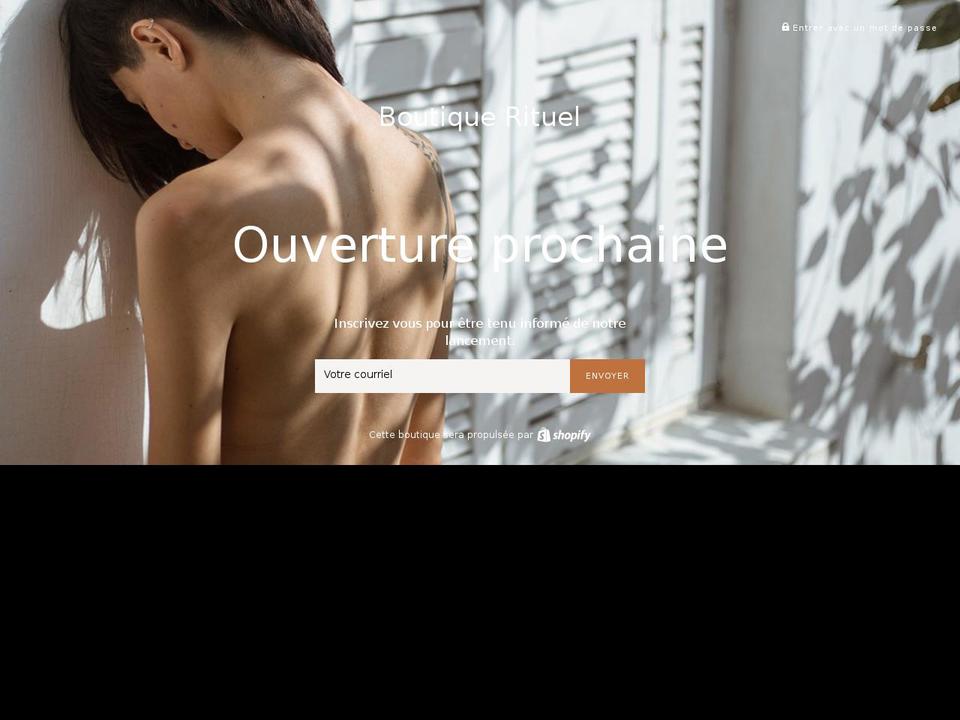 boutiquerituel.com — Shopify storefront screenshot