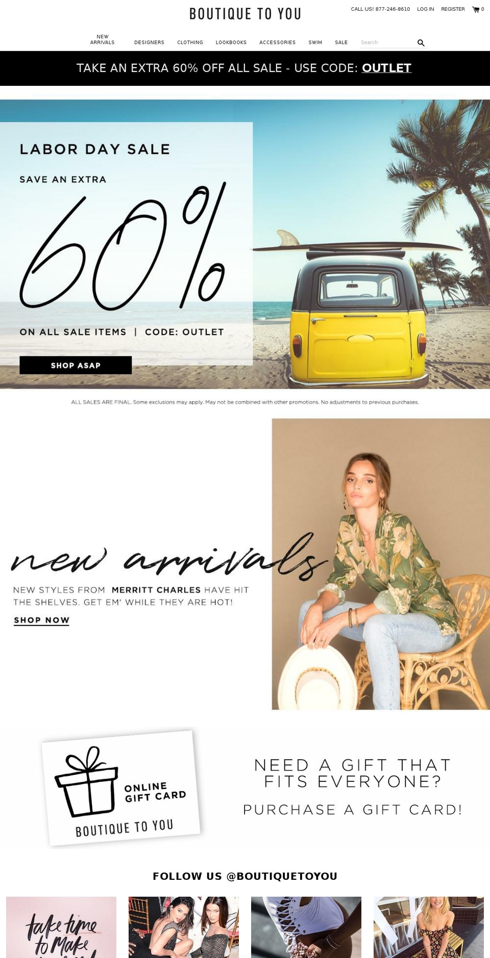 boutiquetoyou.com — Shopify storefront screenshot